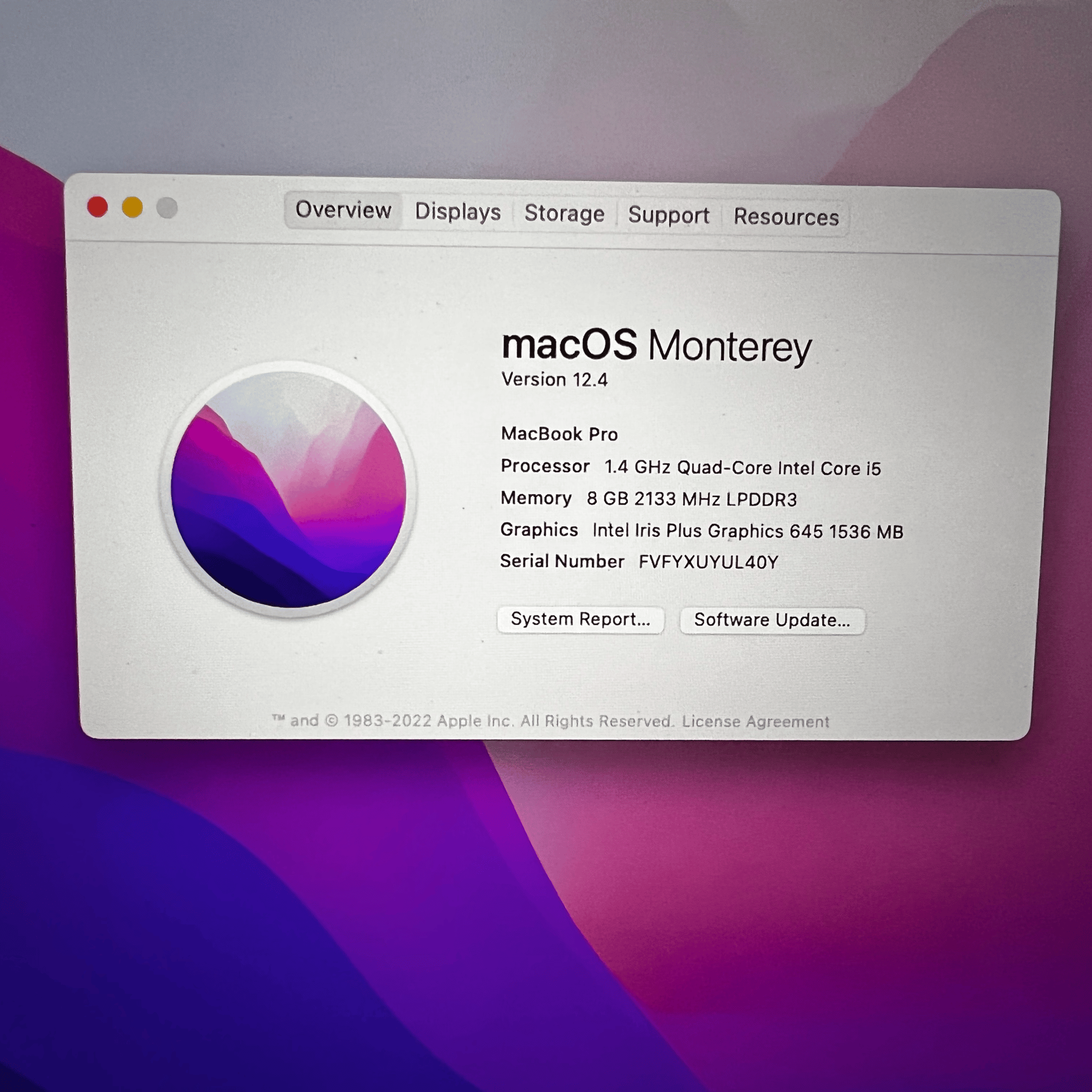 MacBook Pro 2019 13.3" 128GB