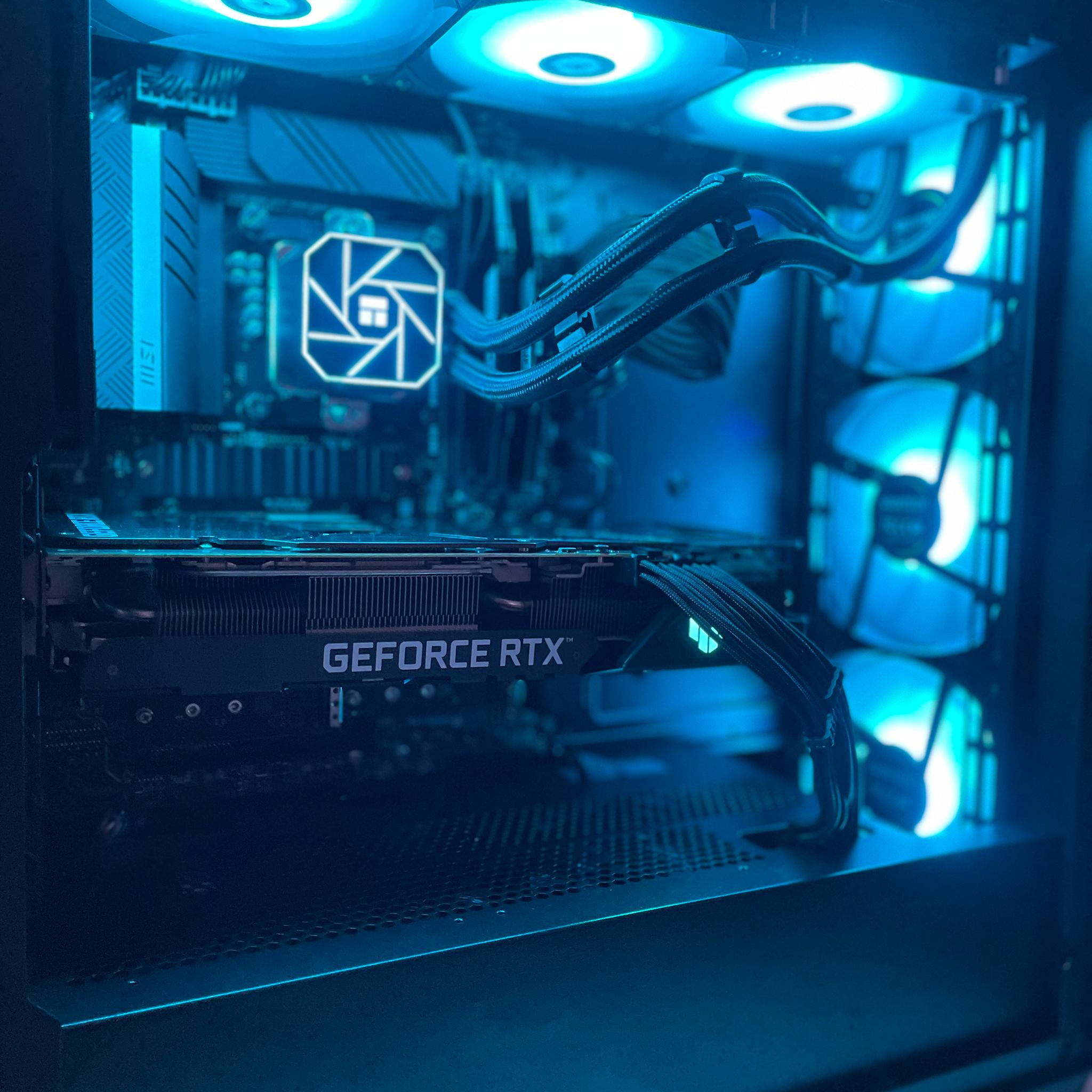 🖤🤍RTX 3080 | 12600KF | 16GB | 1TB M.2 | Windows 11 Home | BLACK Gaming PC🤍🖤
