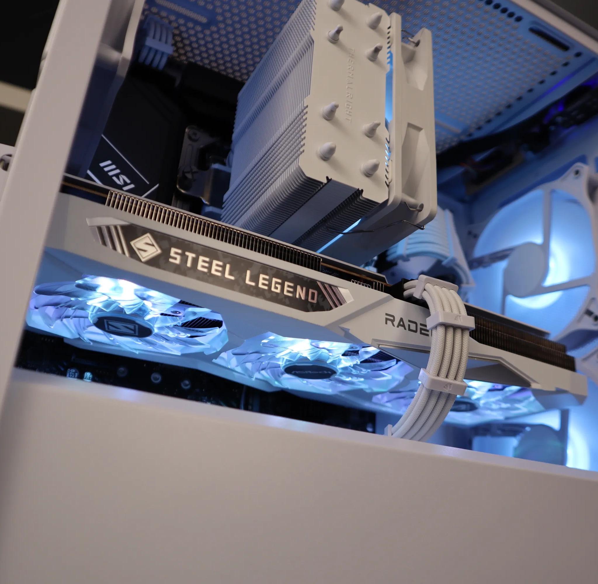 NEW  GAMING PC | 1440P | INTEL 12600KF | RX7600 | 1TB | WHITE | All Parts Brand New