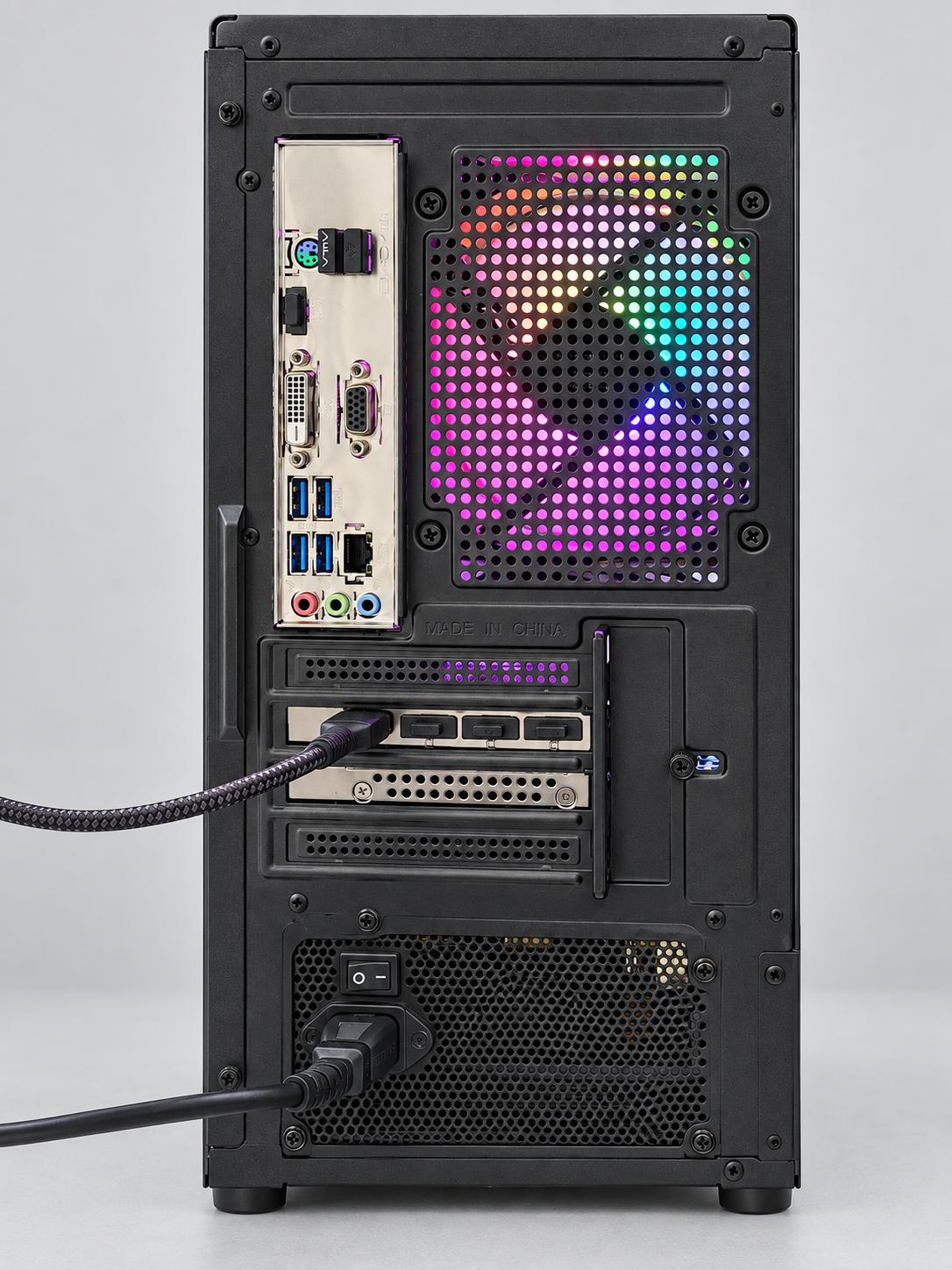 RTX 5050 8GB Compact 1080p Gaming PC | Ryzen 5 5500 | 16GB DDR4-3600 | 512GB NVMe | Vector Pulse