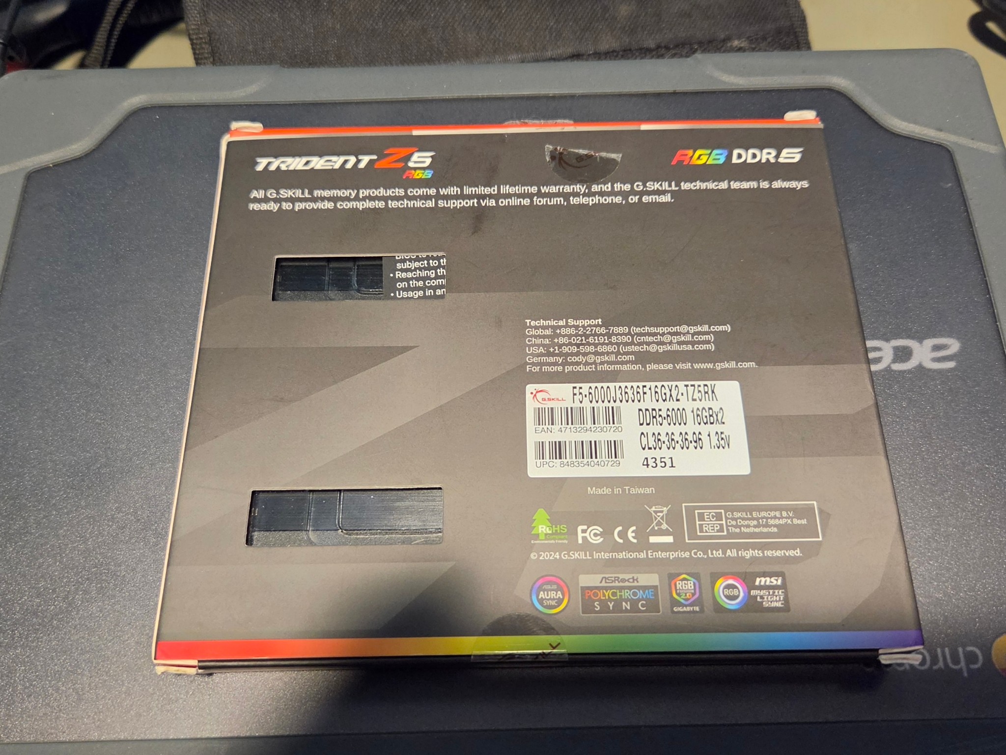 G.Skill Trident Z5 32GB DDR5-6000 (2x16GB)