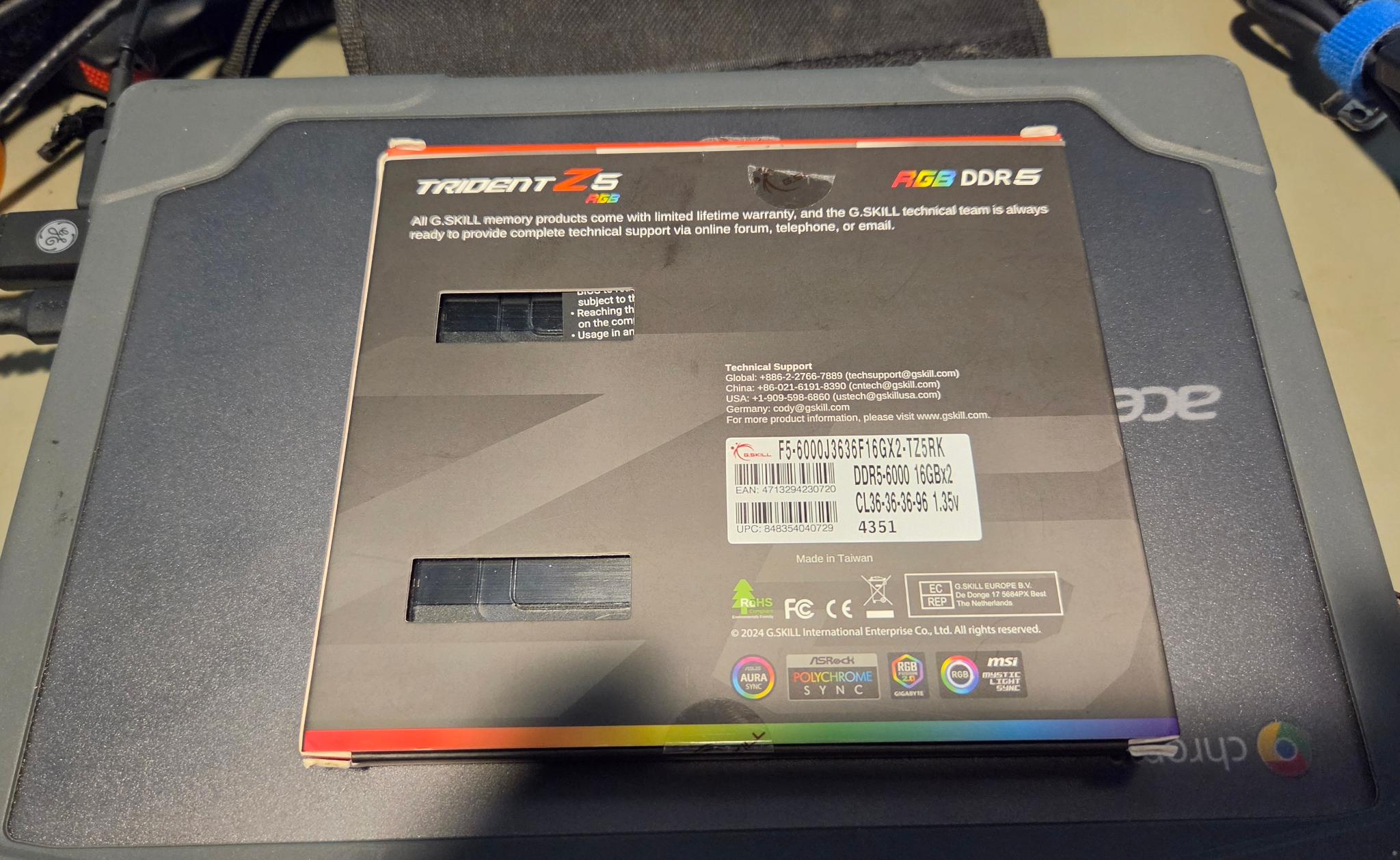 G.Skill Trident Z5 32GB DDR5-6000 (2x16GB)