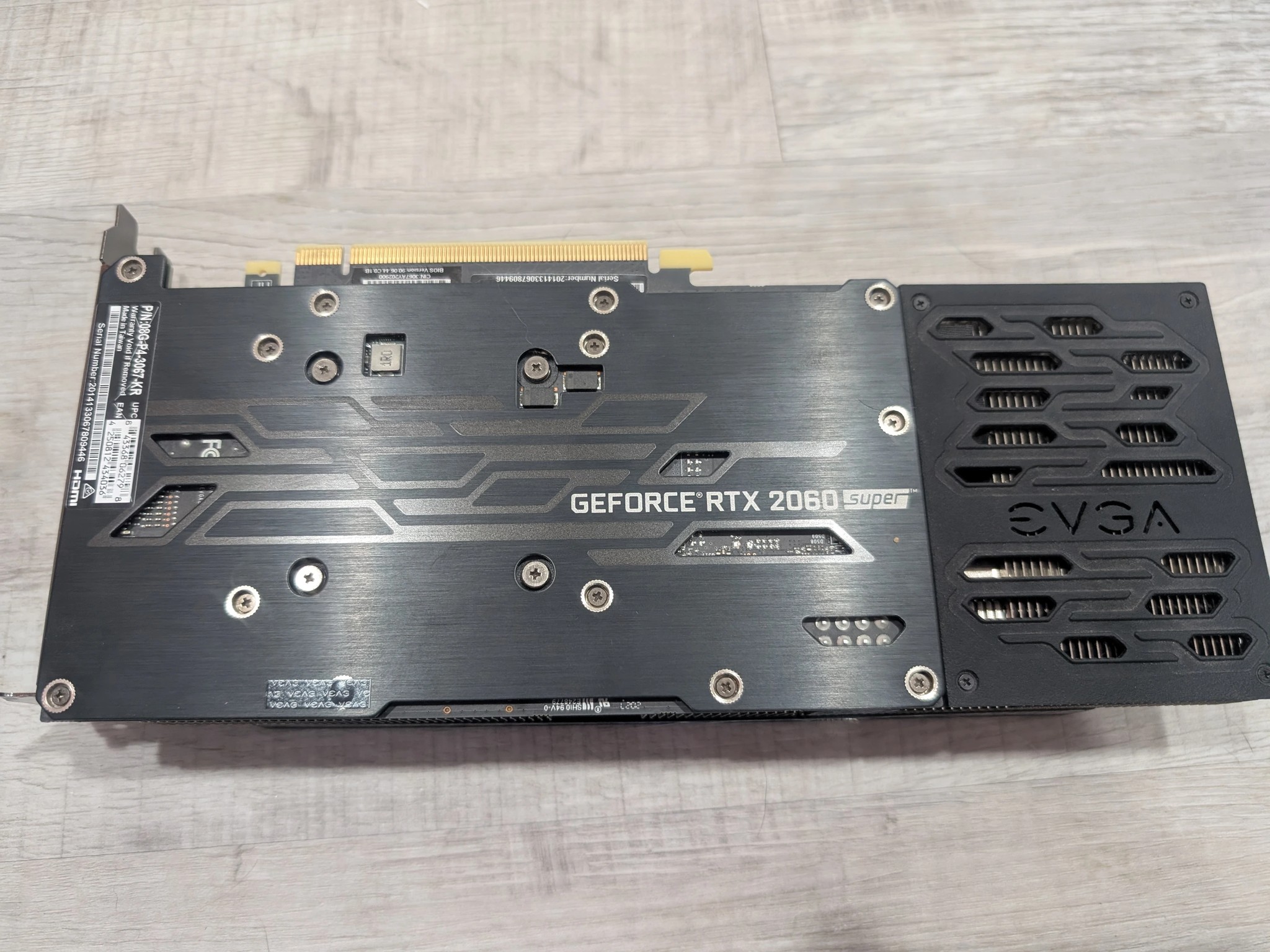 EVGA 2060 Super, 8GB, 256bit bus, 1x8pin connector