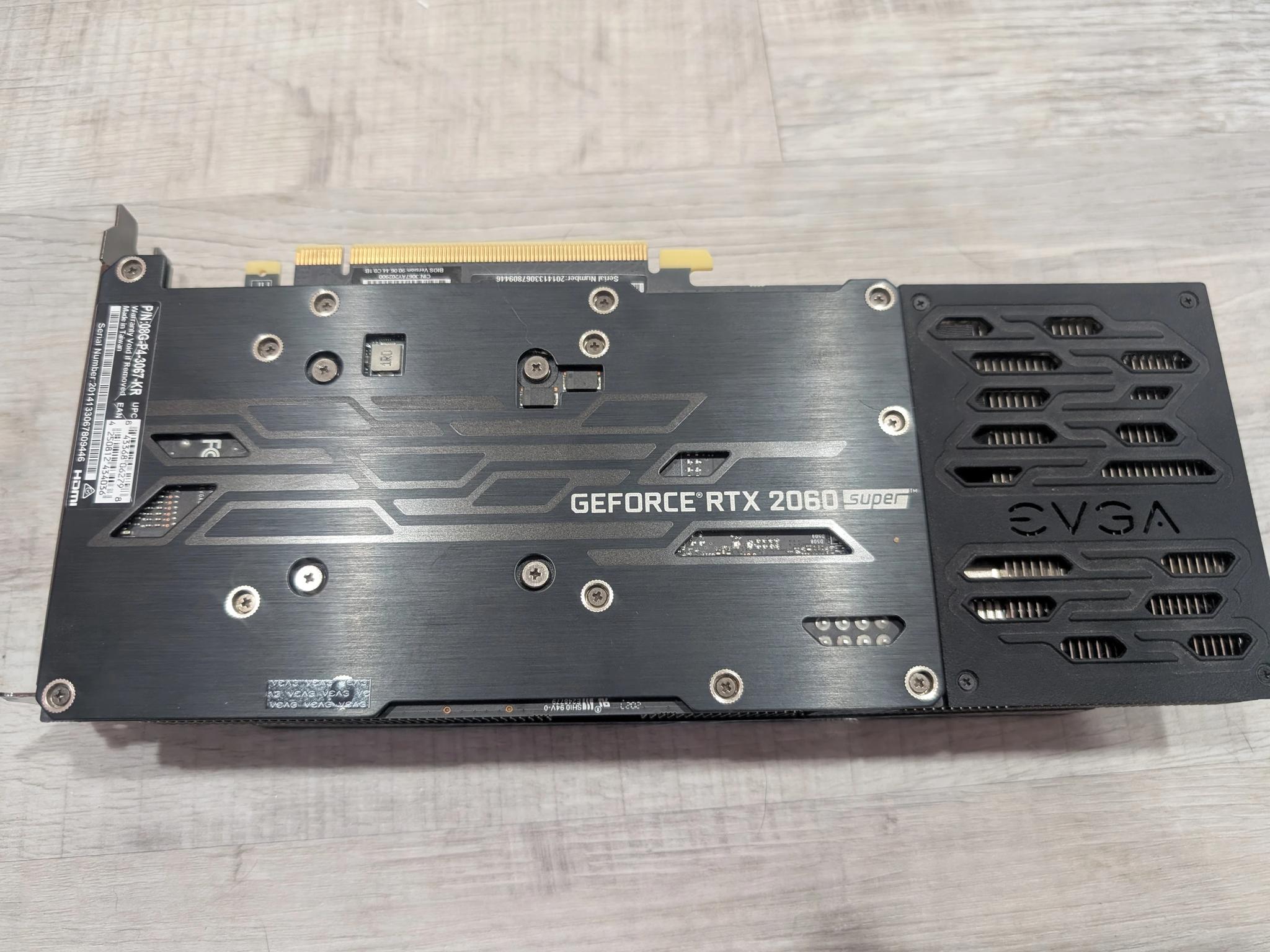 EVGA 2060 Super, 8GB, 256bit bus, 1x8pin connector