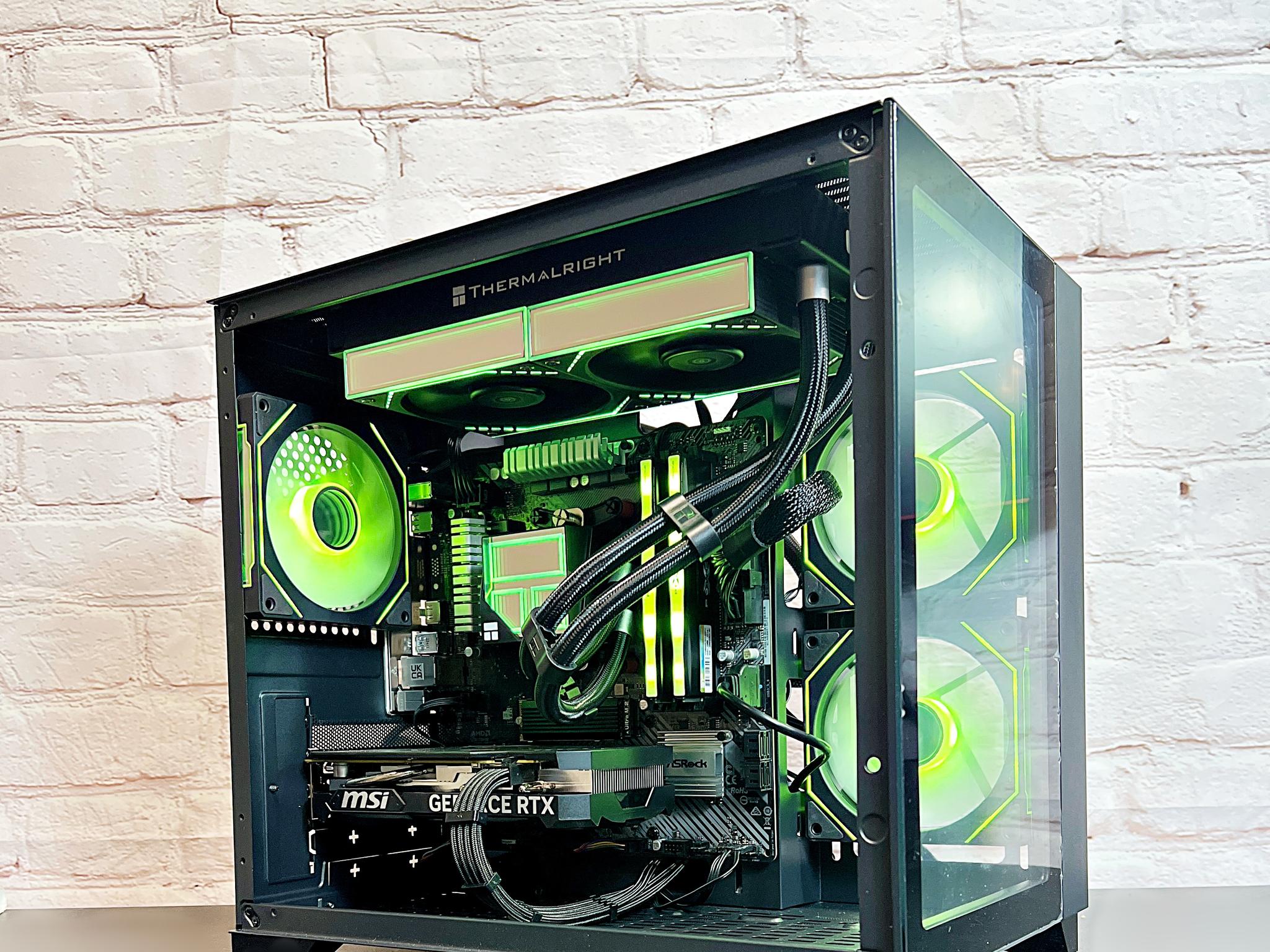 Liquid Cooled RTX 4060 Ryzen 5 5500 16GB RAM 1TB M.2 Gaming PC