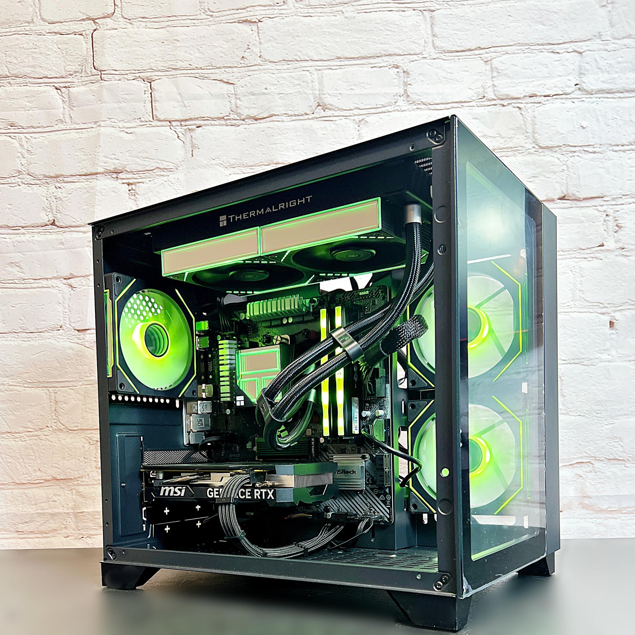 Liquid Cooled RTX 4060 Ryzen 5 5500 16GB RAM 1TB M.2 Gaming PC