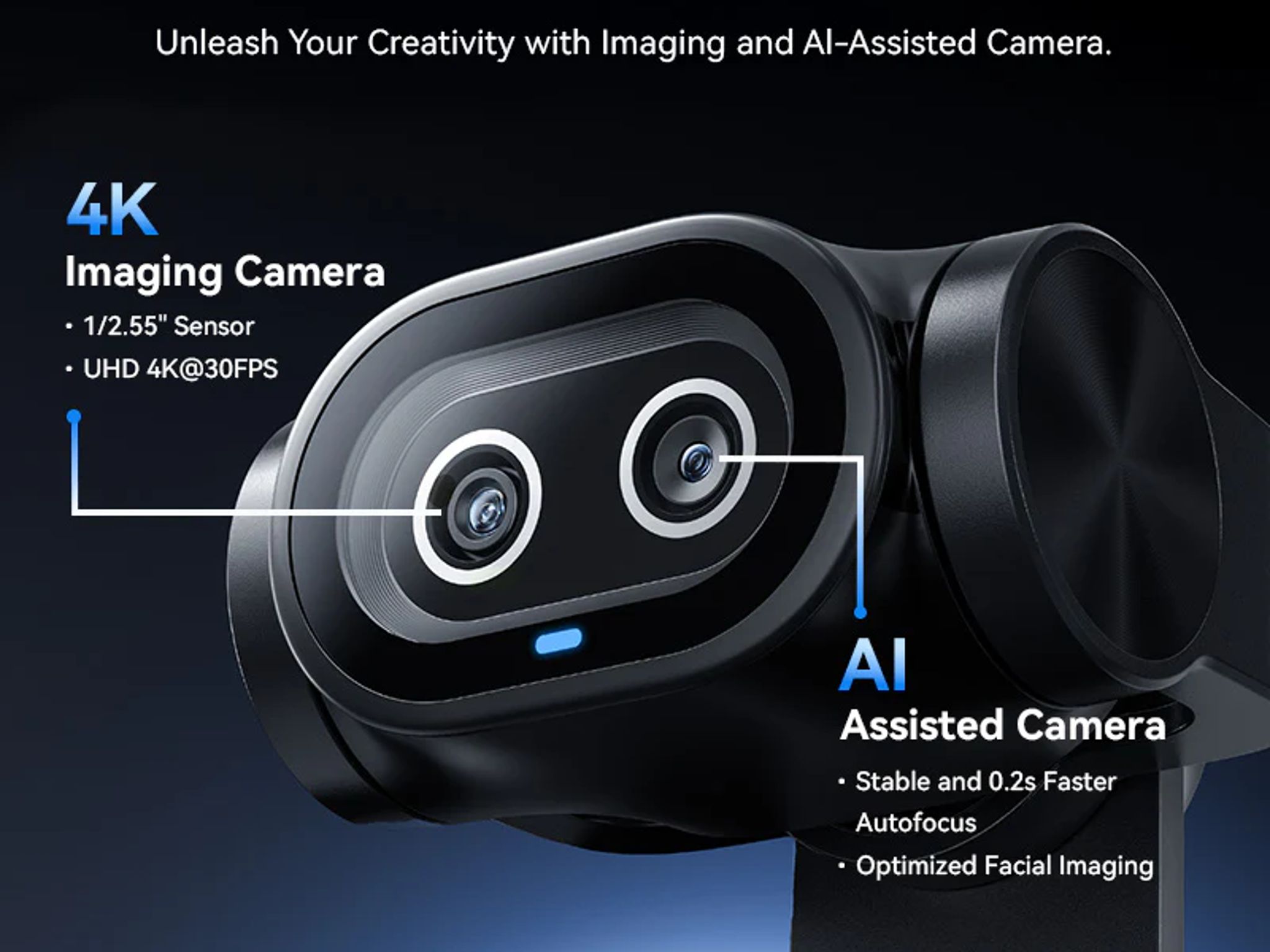 4K AI Webcam - Emeet Pixy Dual Camera