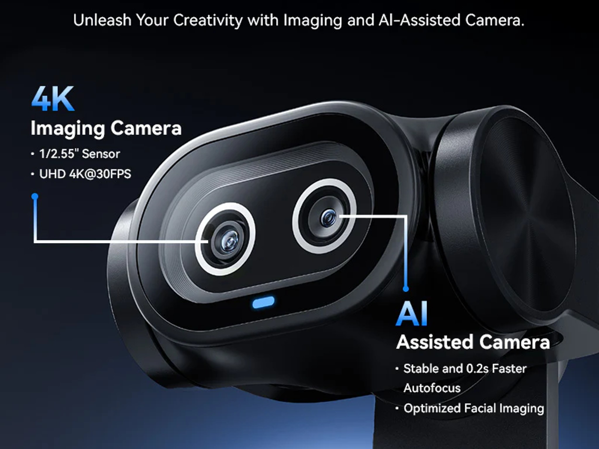 4K AI Webcam - Emeet Pixy Dual Camera