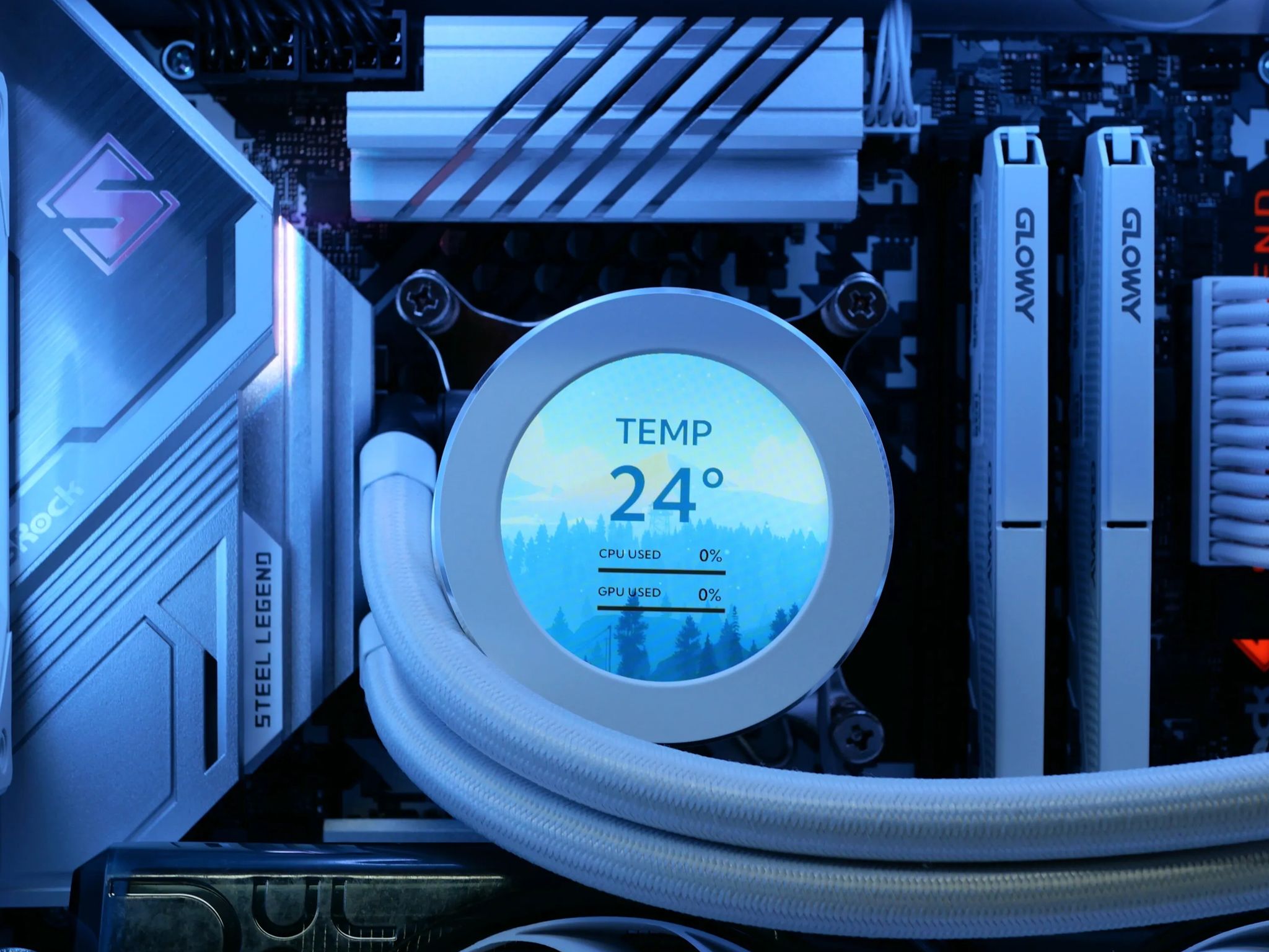 White RTX 4070, 12600kf, 32gb ram, 1tb Gen 4.0 nvme aRGB pc build