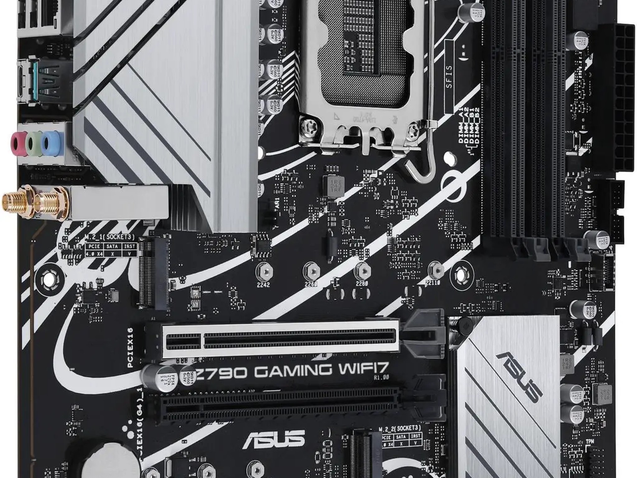 ASUS Z790 GAMING WIFI7 LGA 1700 ATX motherboard PCIe 5.0, three M.2 slots, 14+1 DrMOS, DDR5, WIFI 7