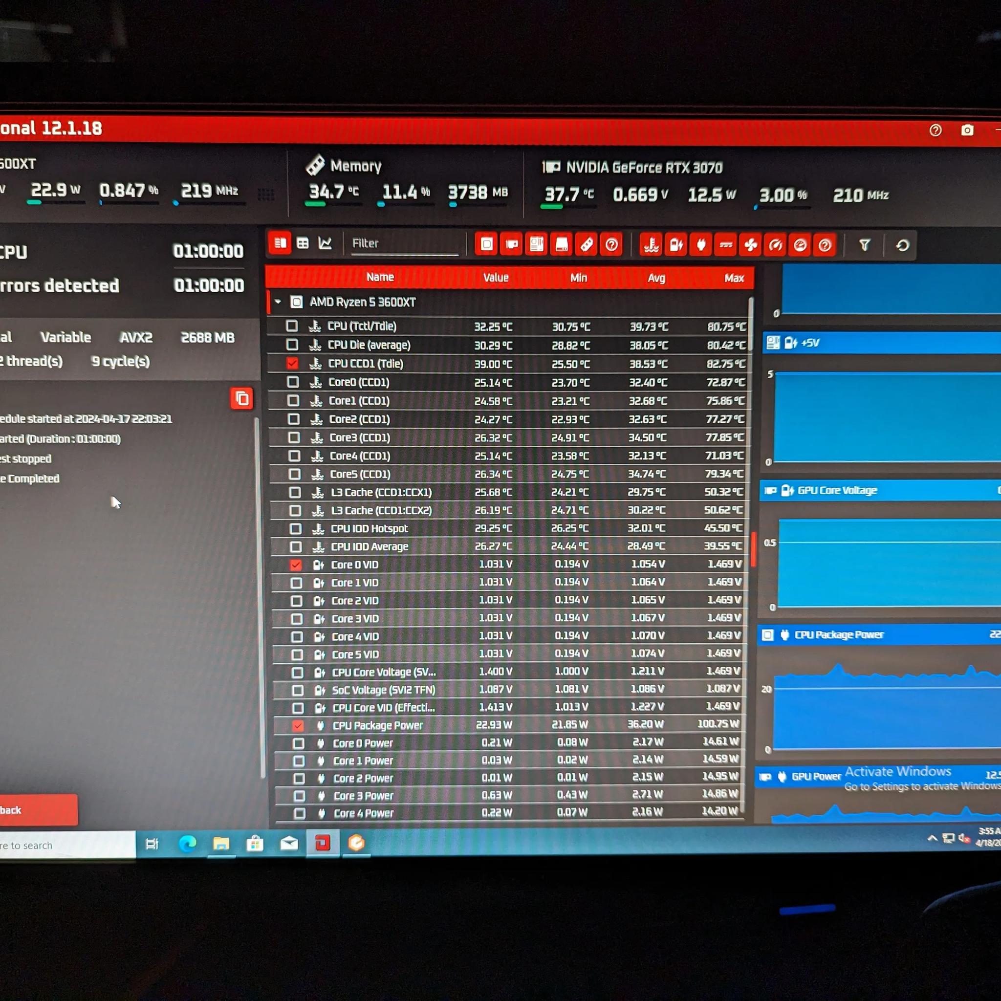 Orange Beast RTX 3070 Ryzen 5 3600XT 32GB RAM 2TB NVMe