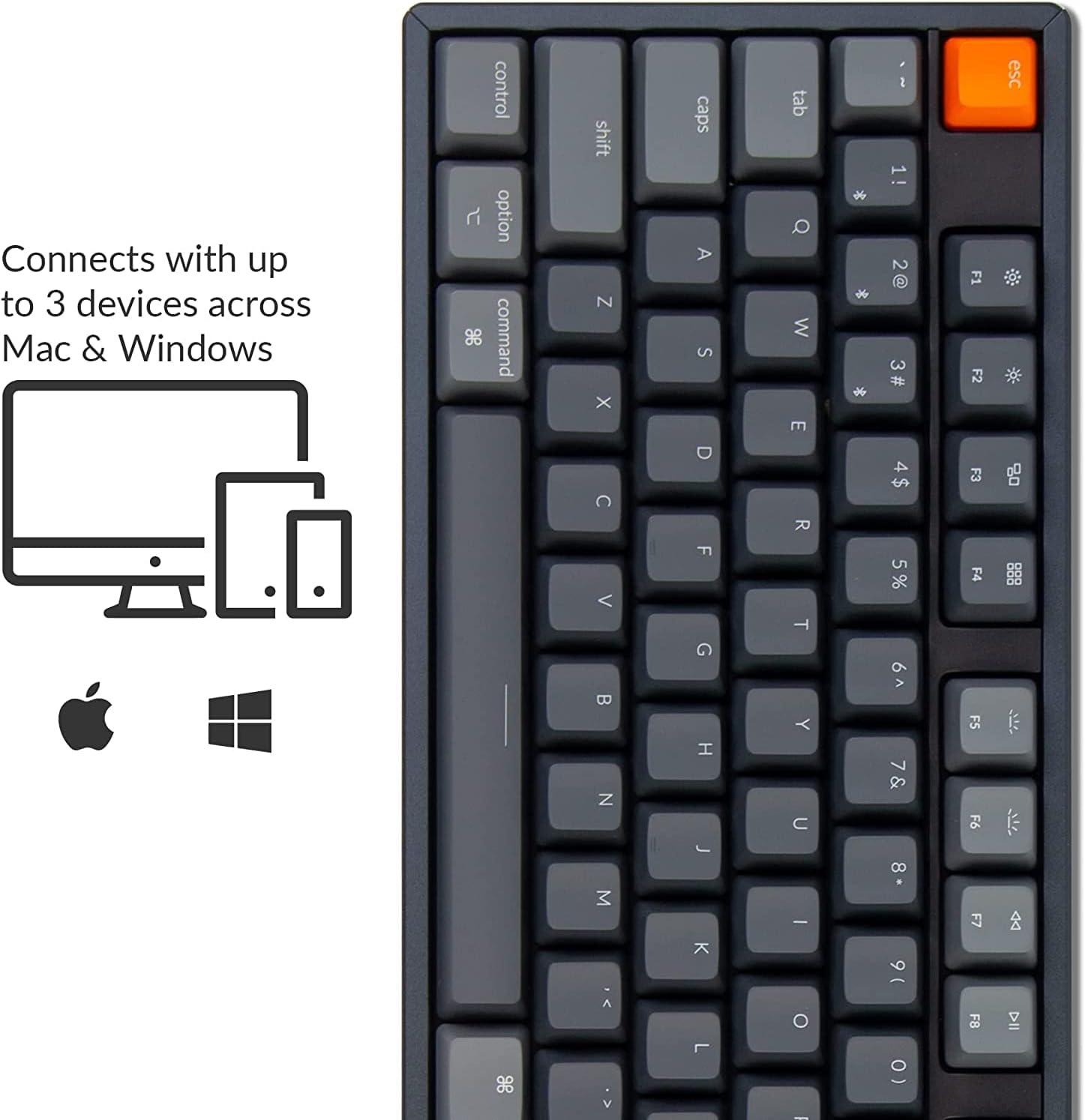 NEW! Keychron K10 RGB Full Size Layout Hot-Swappable Mechanical Keyboard - Aluminum Frame