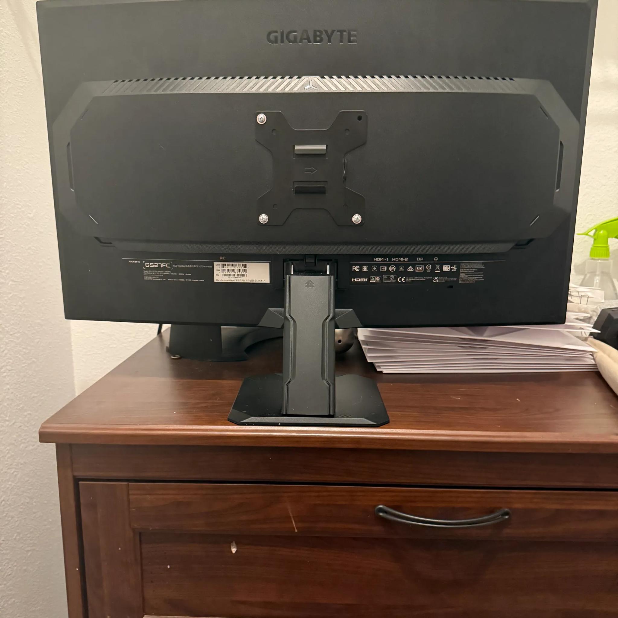 "Pro-Grade GIGABYTE GS27FC 27" 180Hz Curved Gaming Monitor"