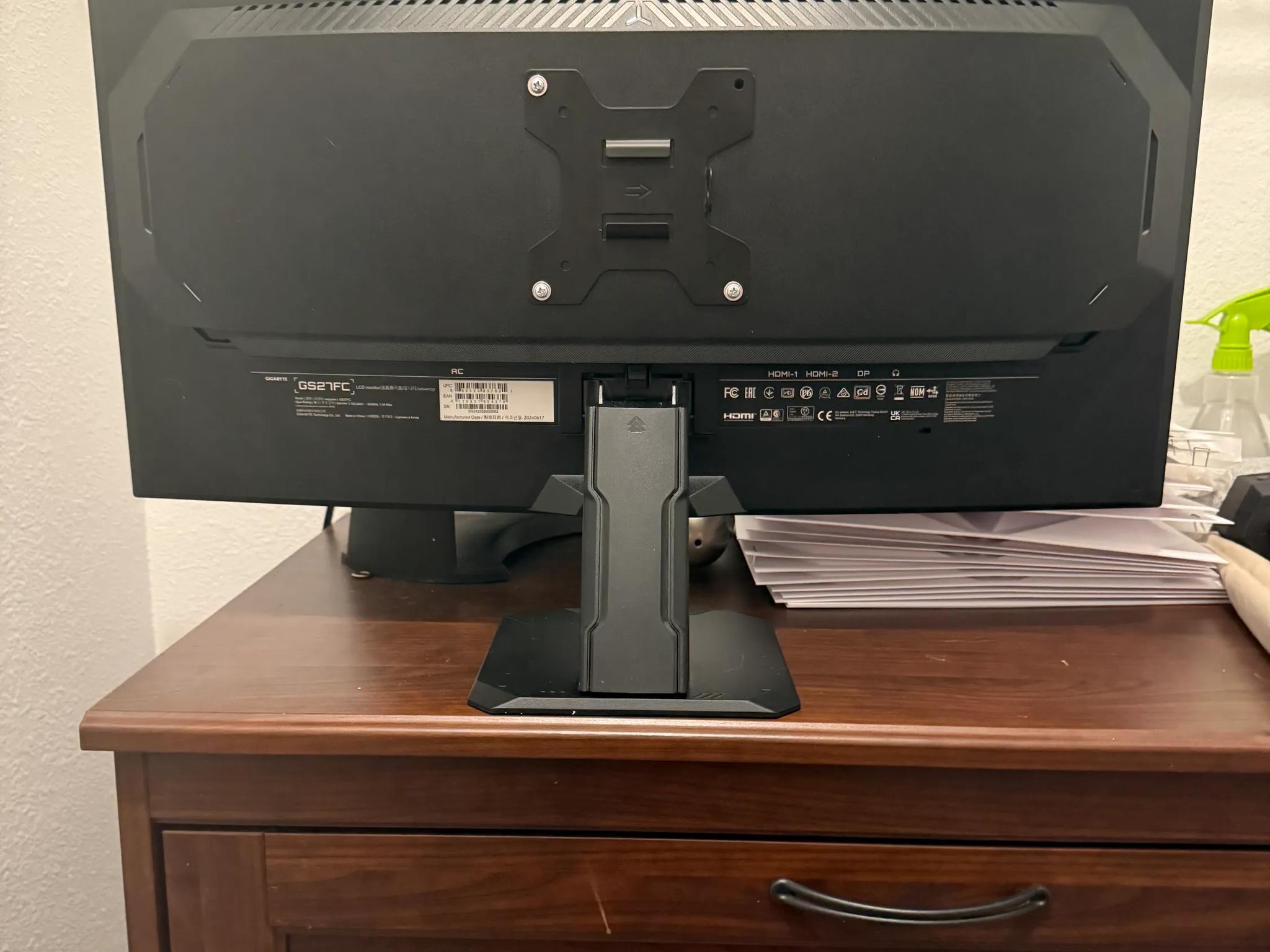 "Pro-Grade GIGABYTE GS27FC 27" 180Hz Curved Gaming Monitor"