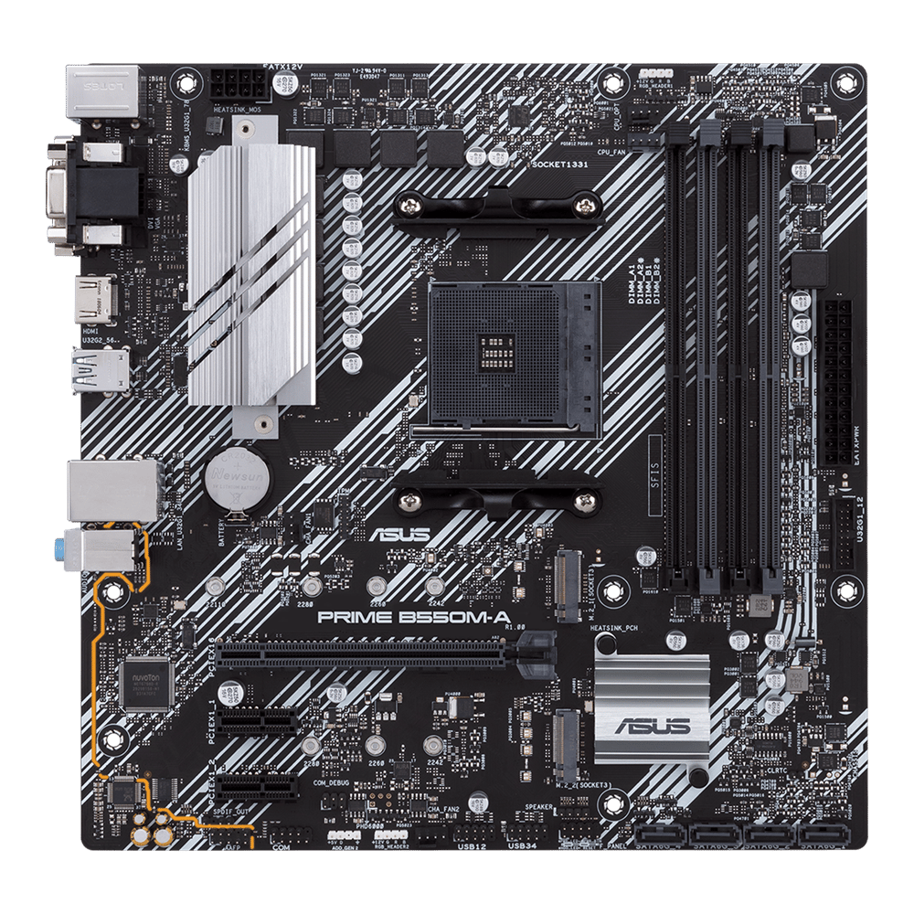 ASUS PRIME B550M-A/CSM AMD Socket B550 AM4 MicroATX M.2 Desktop Motherboard A