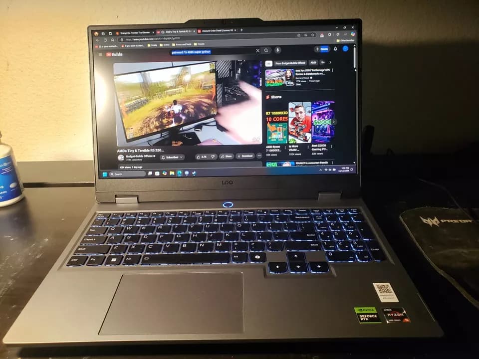 Lenovo LOQ 15 inch RTX 3050, Ryzen 5 7235HS, 20gb ddr5, 1.5TB storage