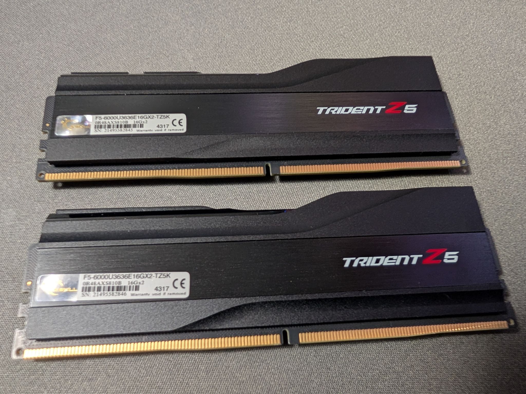 G.Skill Trident Z5 32GB (2x16GB) DDR5 6000 CL36 RAM