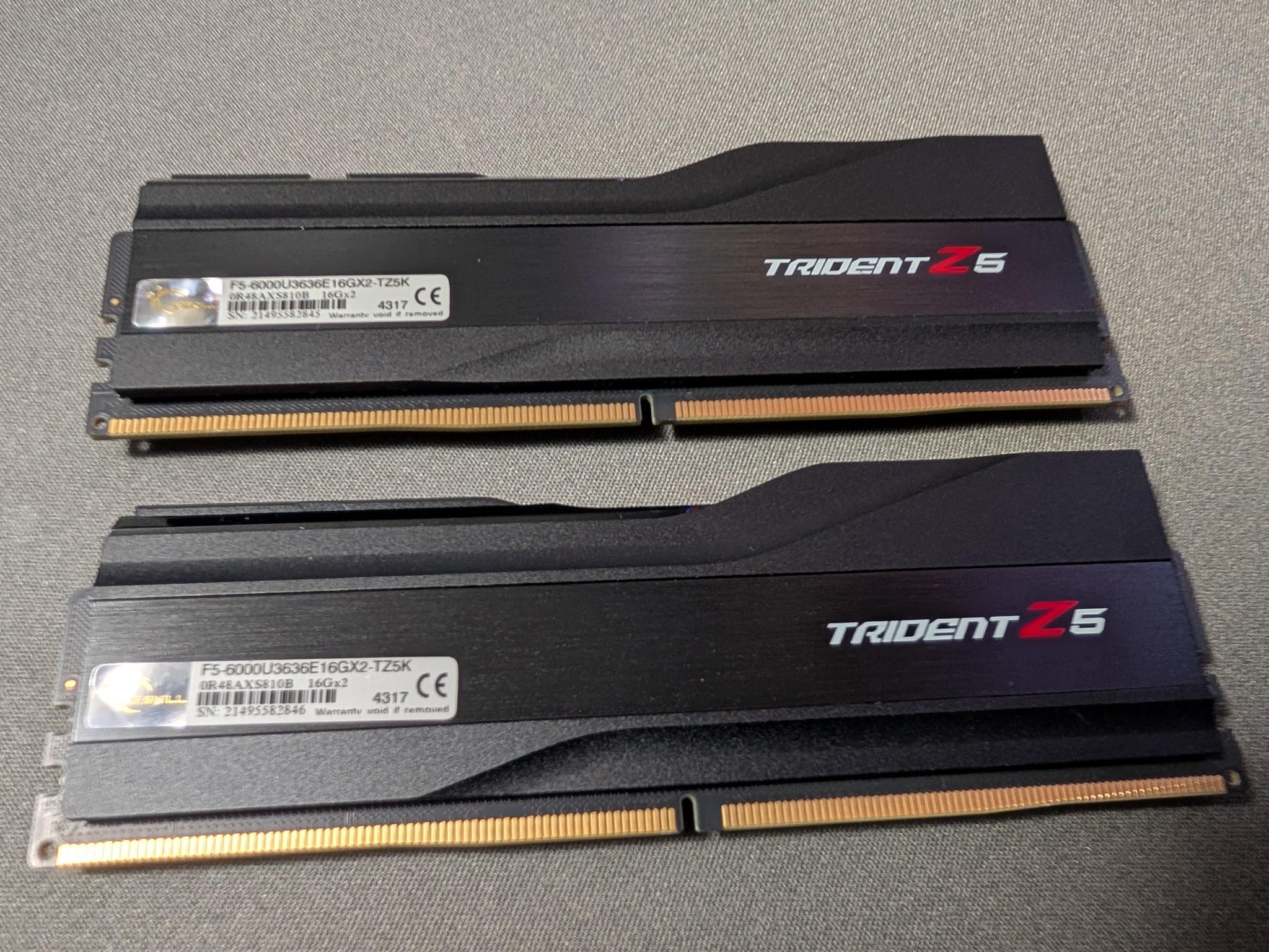 G.Skill Trident Z5 32GB (2x16GB) DDR5 6000 CL36 RAM