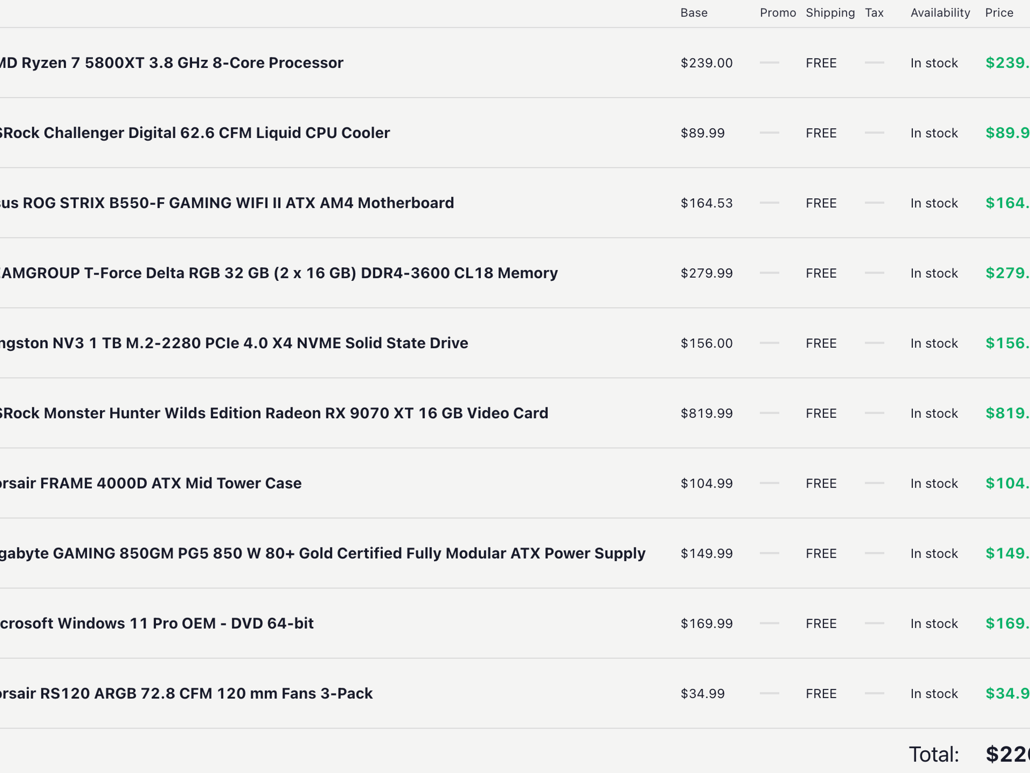 Ryzen 7 5800XT Gaming PC | RX 9070 XT | 32GB DDR4 | 1TB Gen4 NVMe