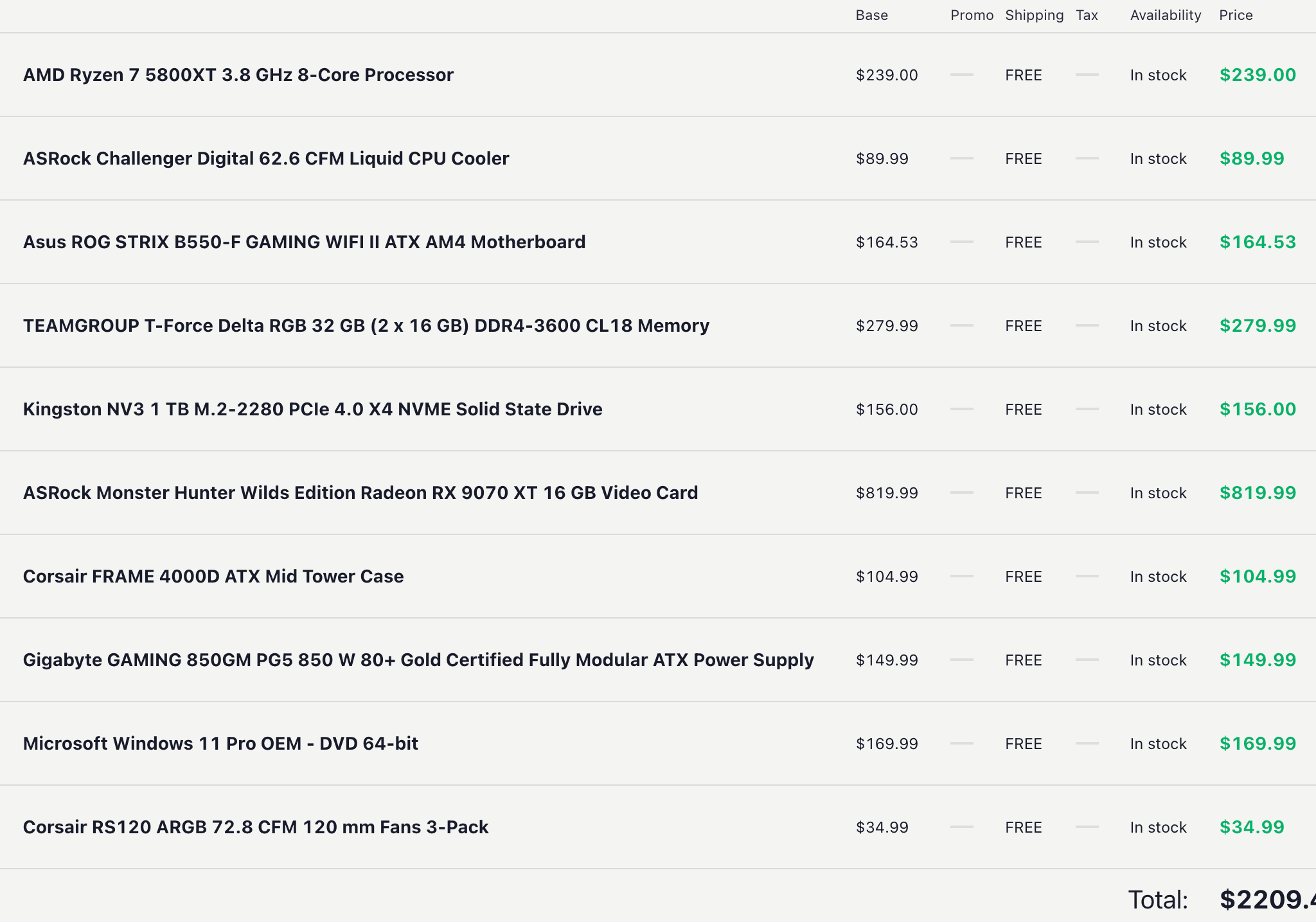 Ryzen 7 5800XT Gaming PC | RX 9070 XT | 32GB DDR4 | 1TB Gen4 NVMe