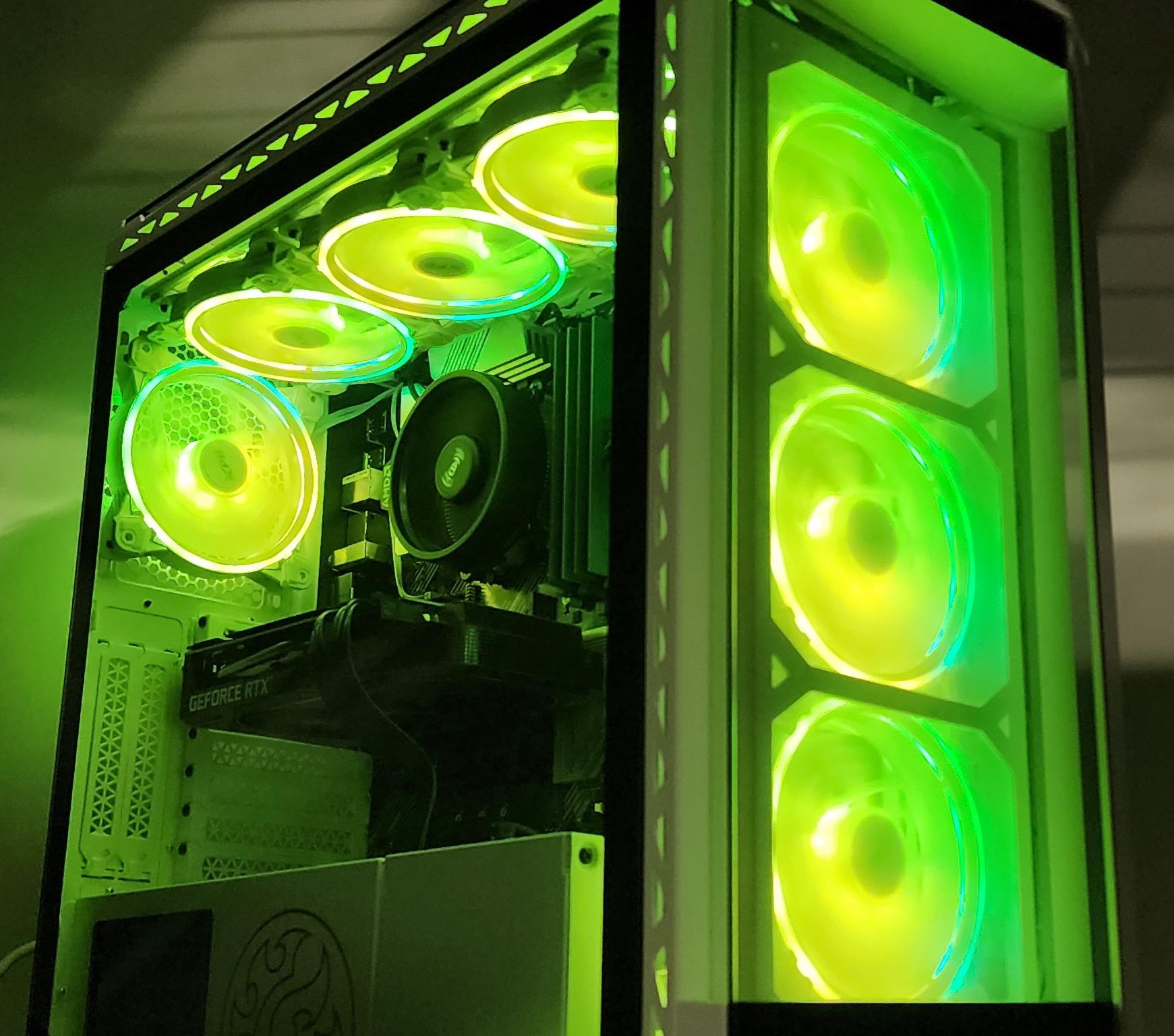 Gaming PC Ryzen 5 5500 16GB RAM 500GB SSD RTX 3060 Ti 8GB Windows 11 Computer