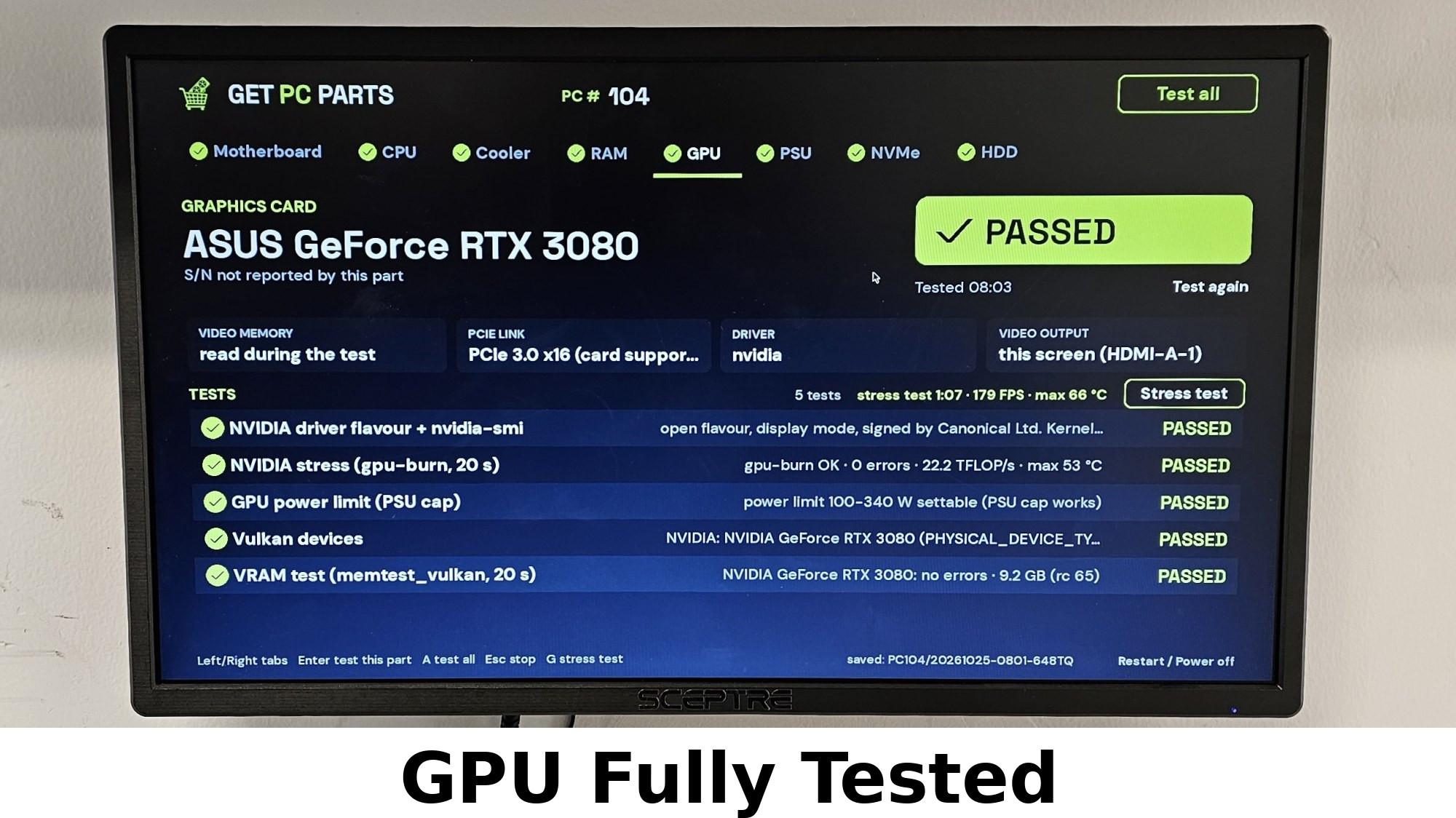 RTX 3080 ASUS TUF Gaming 10GB