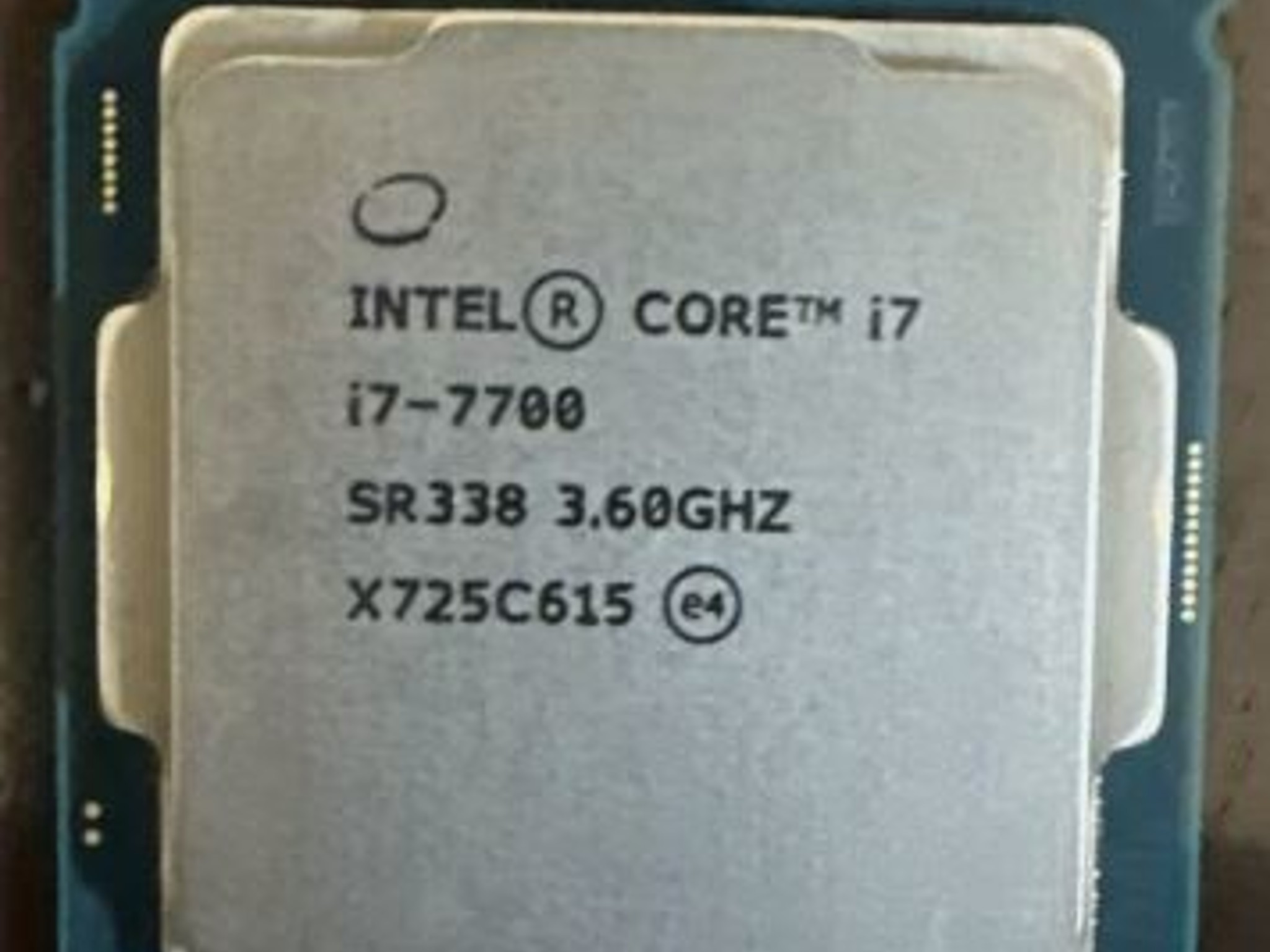 Intel Core I7-7700 Processor