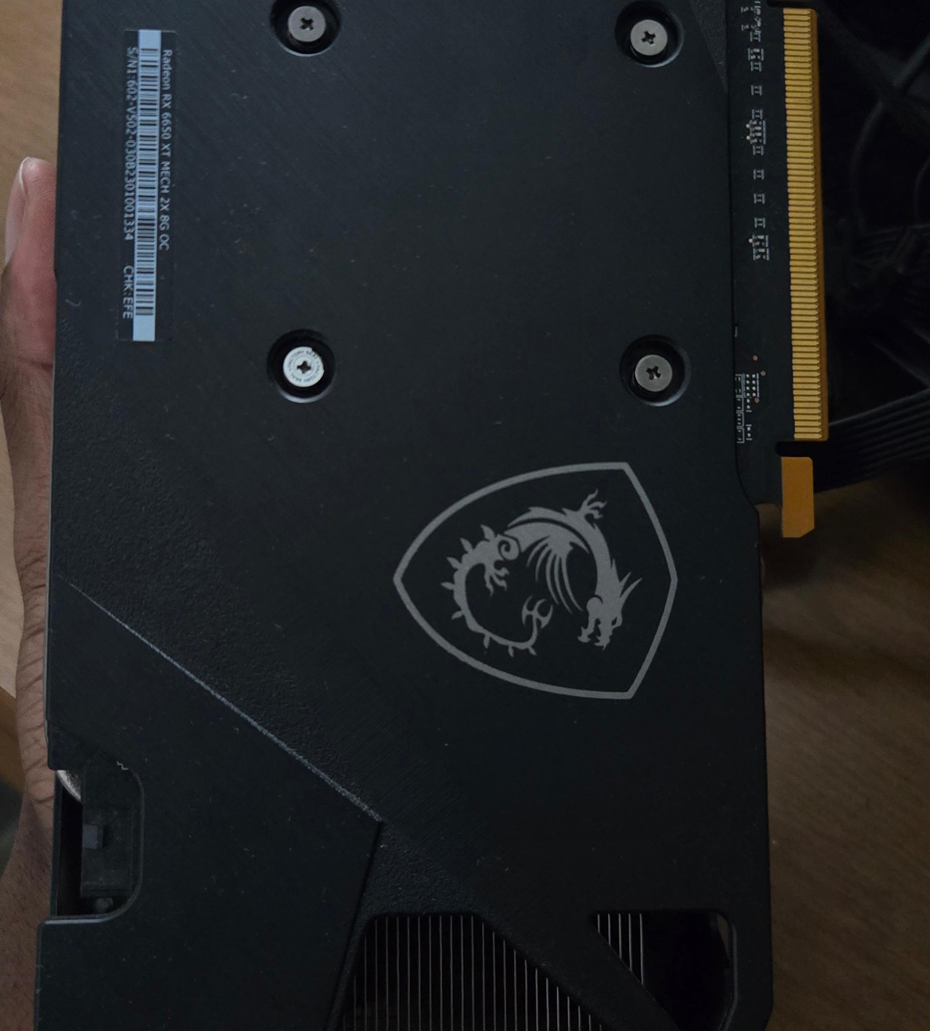 Rx 6650xt msi mech 2x