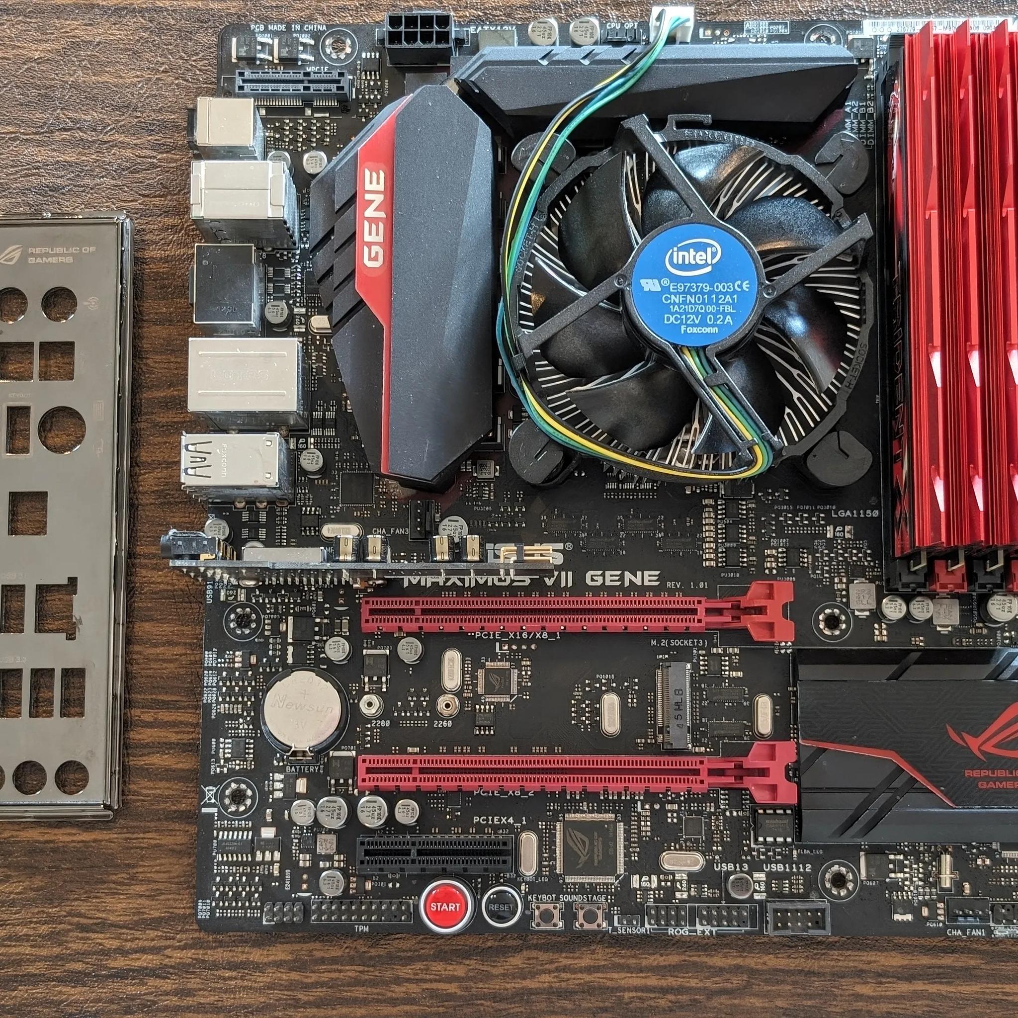 Combo: ASUS MAXIMUS VII GENE Z97 mATX Motherboard w/ Intel 4790k CPU and 32gb G.Skill 2400mhz