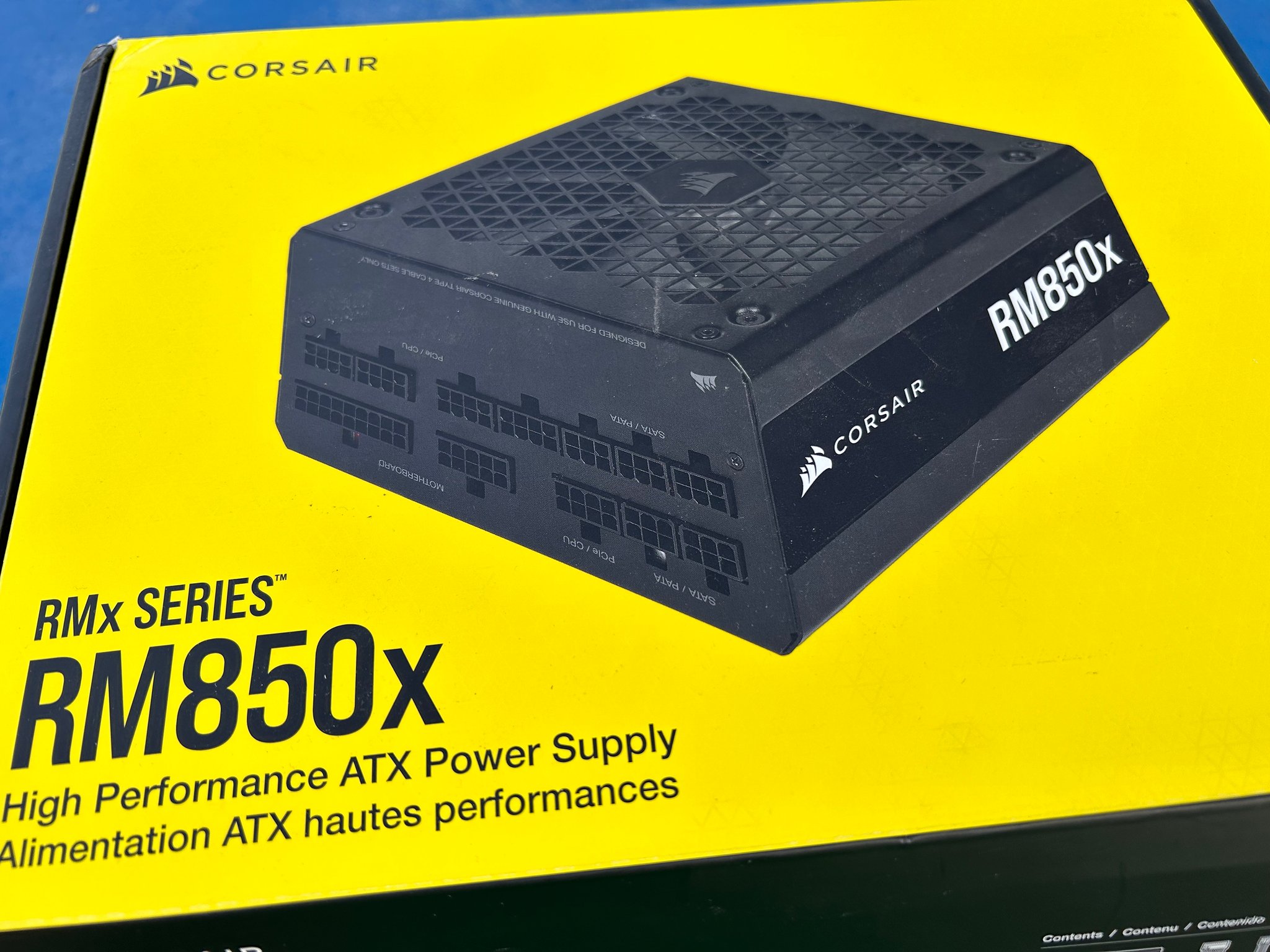 Corsair RM850x Gaming Power Supply in box low use GOLD rating