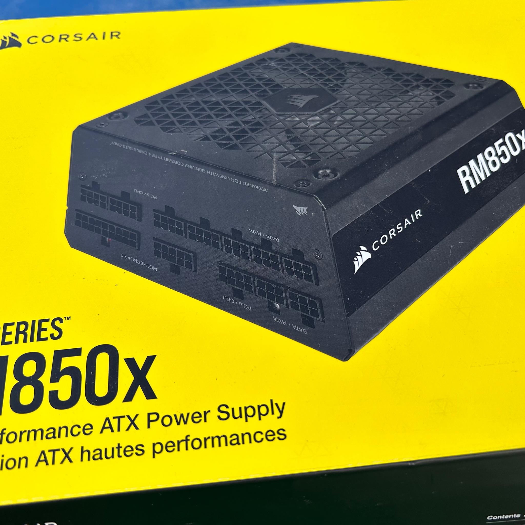 Corsair RM850x Gaming Power Supply in box low use GOLD rating