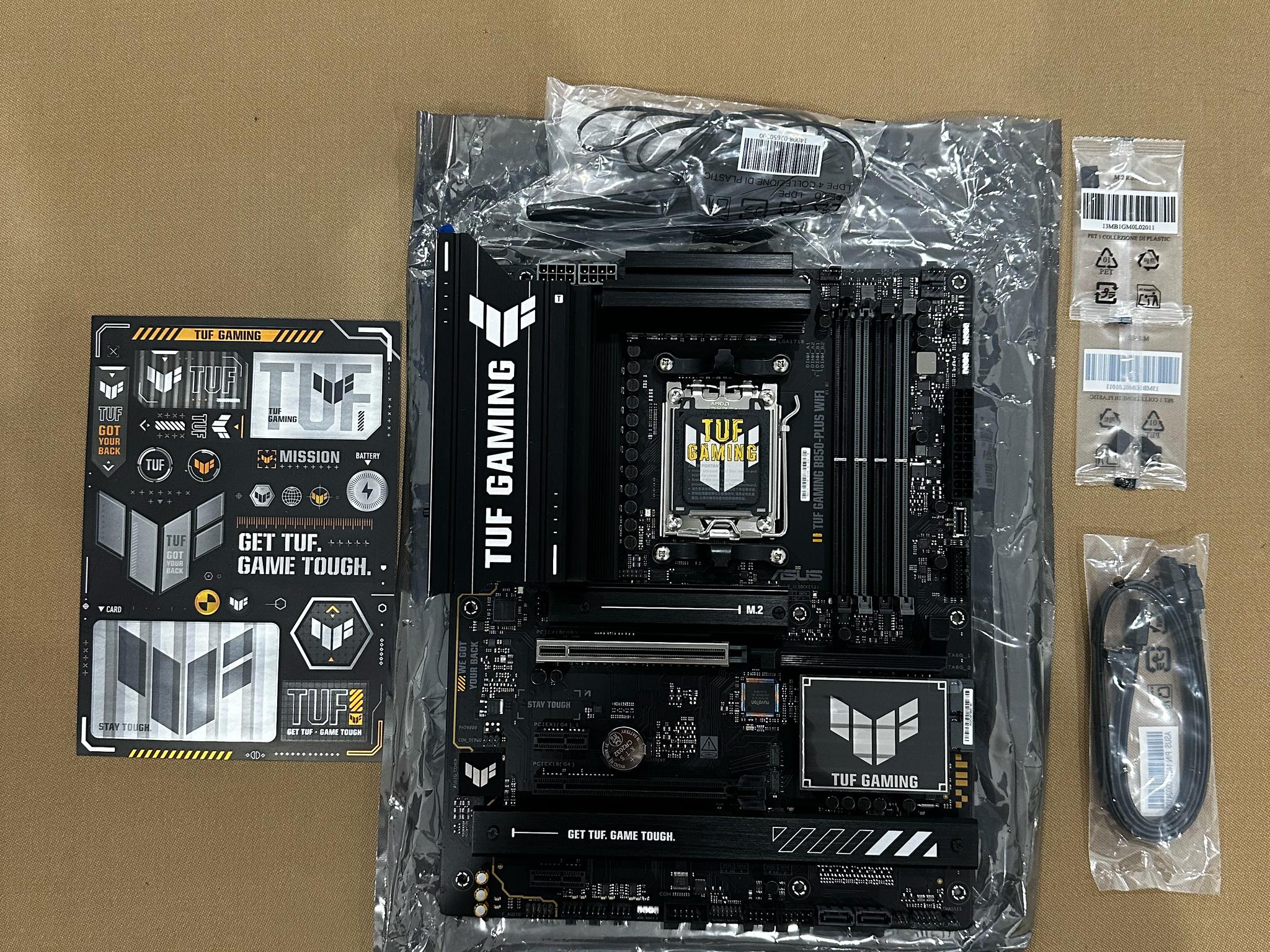 ASUS TUF Gaming B850-PLUS WiFi AM5 ATX (tested, works)