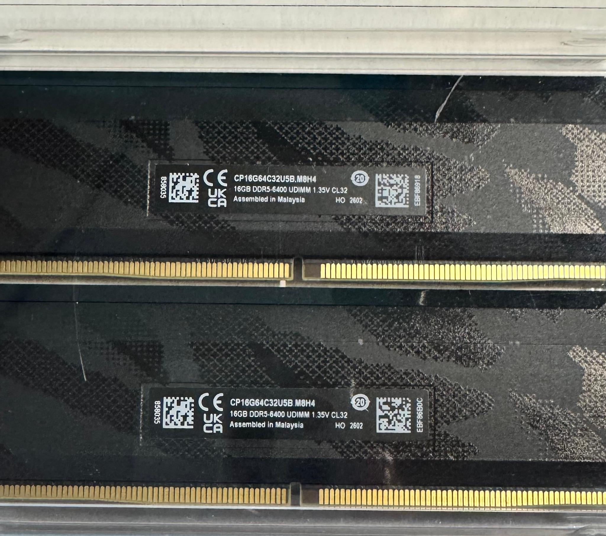 Crucial Pro 32GB (2 x 16GB) DDR5-6400 CL32 CP2K16G64C32U5B