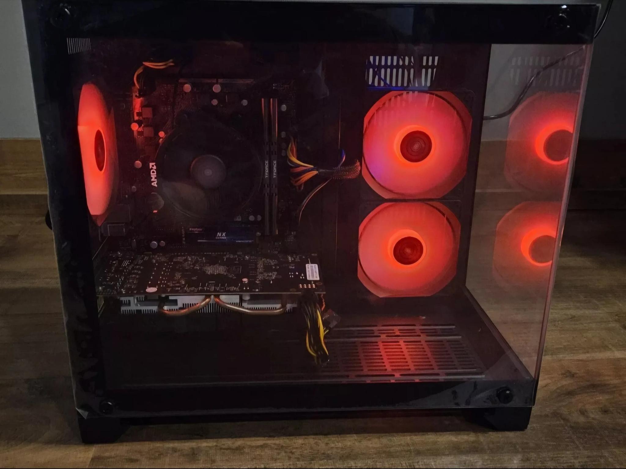 Custom Gaming PC | Ryzen 5 5500, RX580 2048SP 8GB, 16GB DDR4, 1TB Nvme SSD, Windows 11 Pro, Wifi USB
