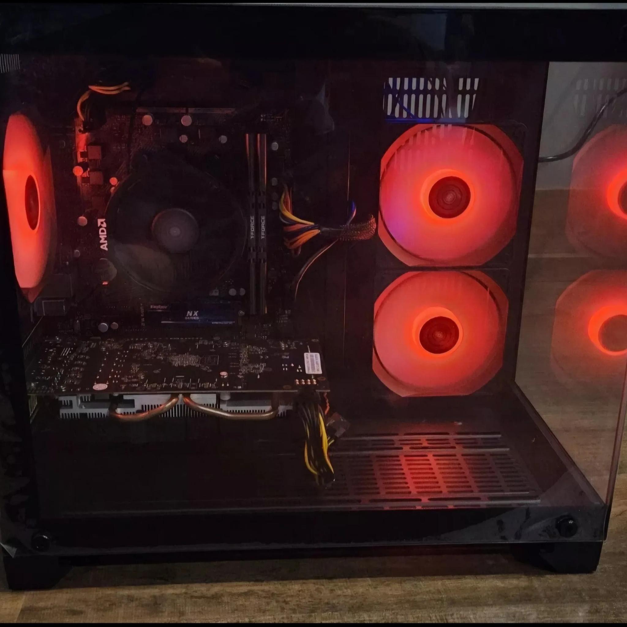 Custom Gaming PC | Ryzen 5 5500, RX580 2048SP 8GB, 16GB DDR4, 1TB Nvme SSD, Windows 11 Pro, Wifi USB