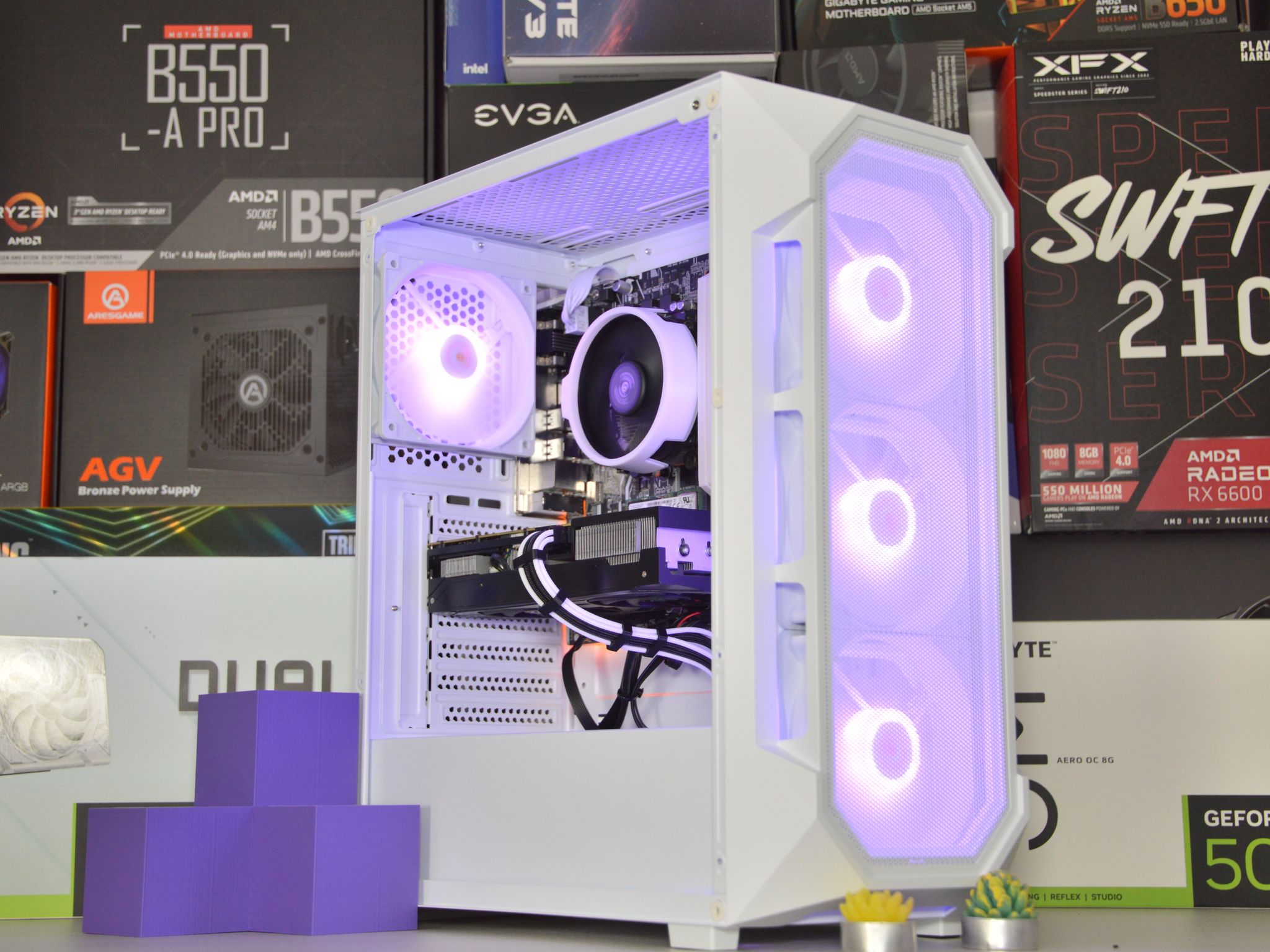 🌨️⬜| RTX 3060 Ti 8GB | AMD RYZEN 5 3600 | 16GB DDR4 RAM | 1TB NVME SSD | Snow Box |