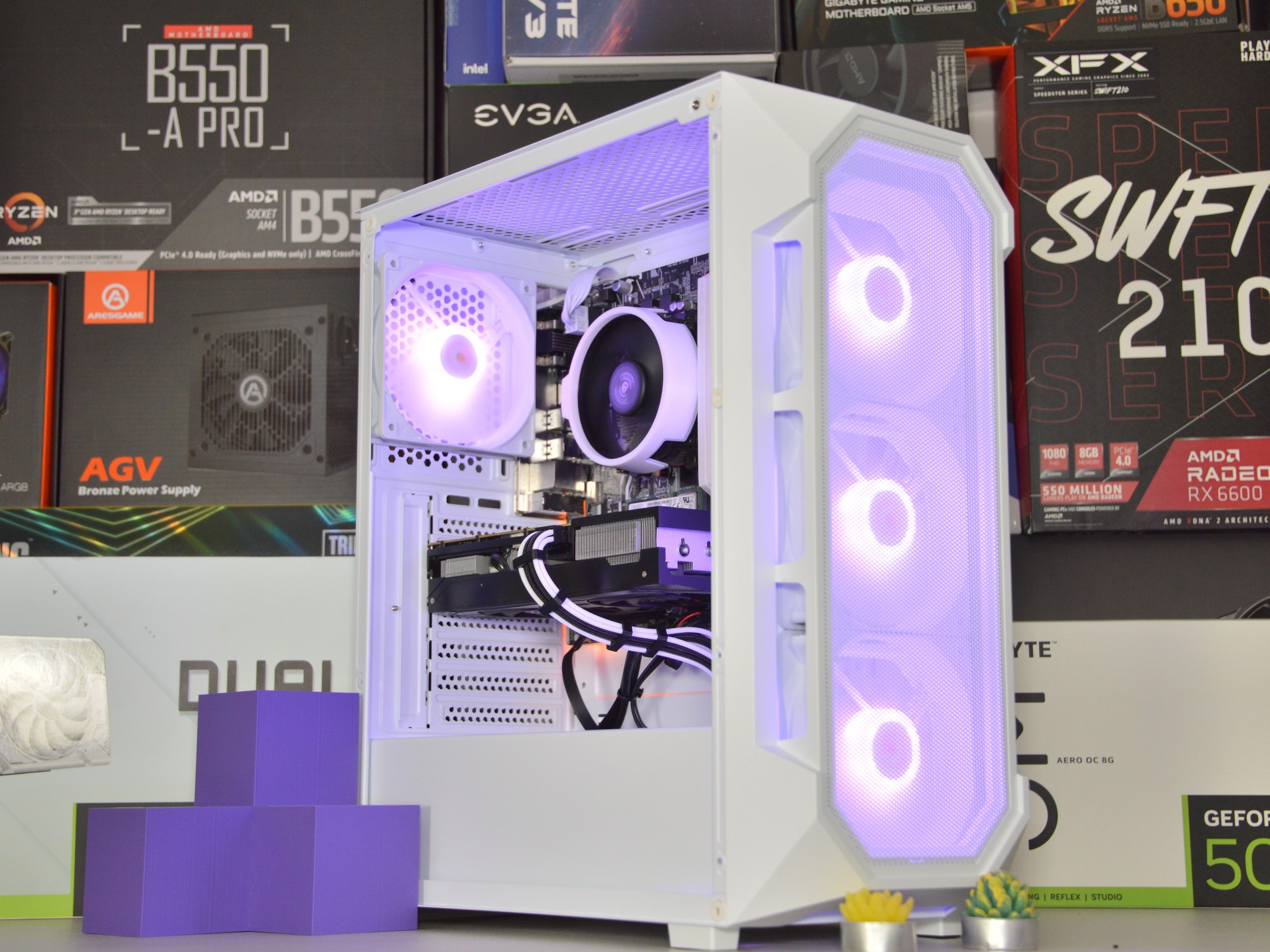🌨️⬜| RTX 3060 Ti 8GB | AMD RYZEN 5 3600 | 16GB DDR4 RAM | 1TB NVME SSD | Snow Box |