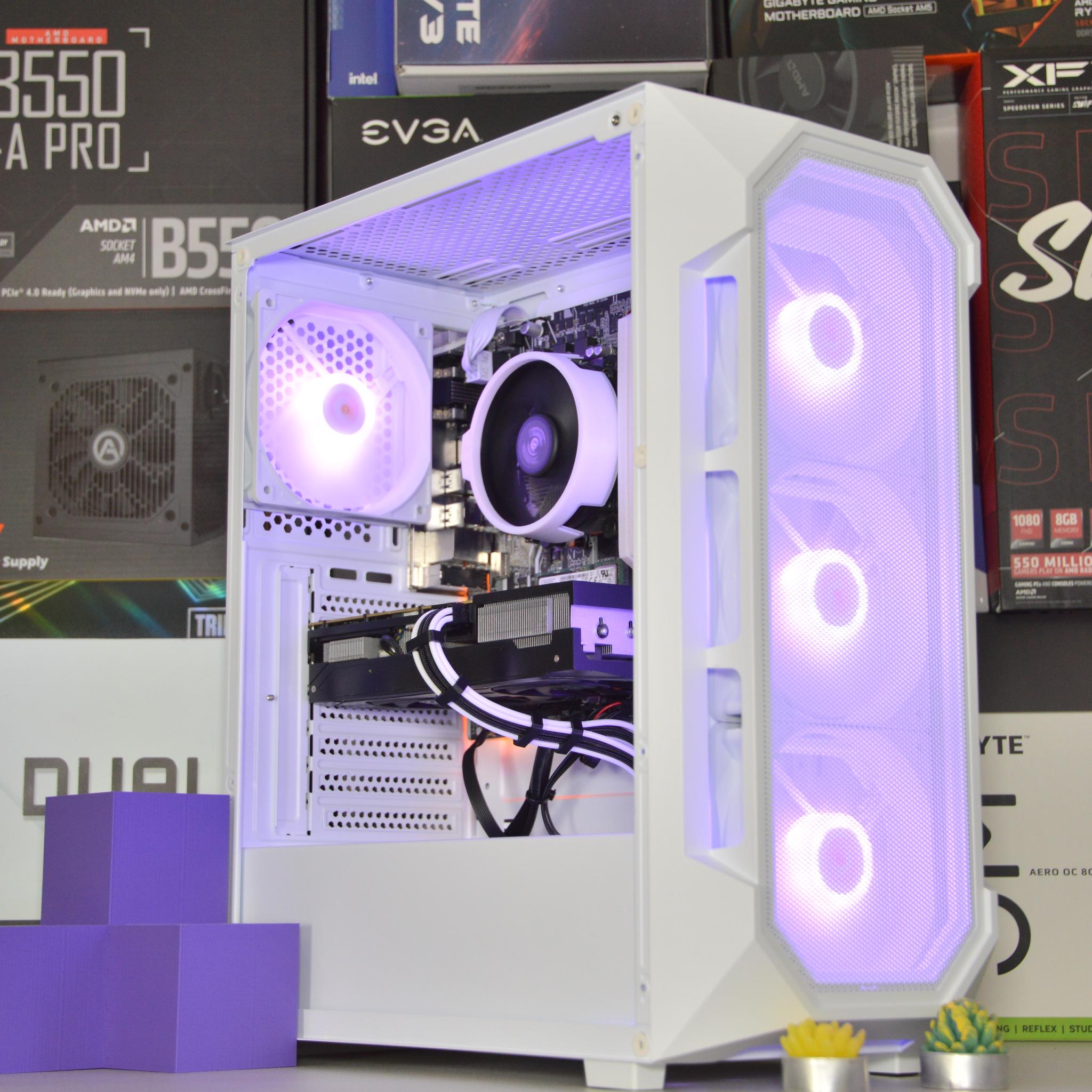 🌨️⬜| RTX 3060 Ti 8GB | AMD RYZEN 5 3600 | 16GB DDR4 RAM | 1TB NVME SSD | Snow Box |