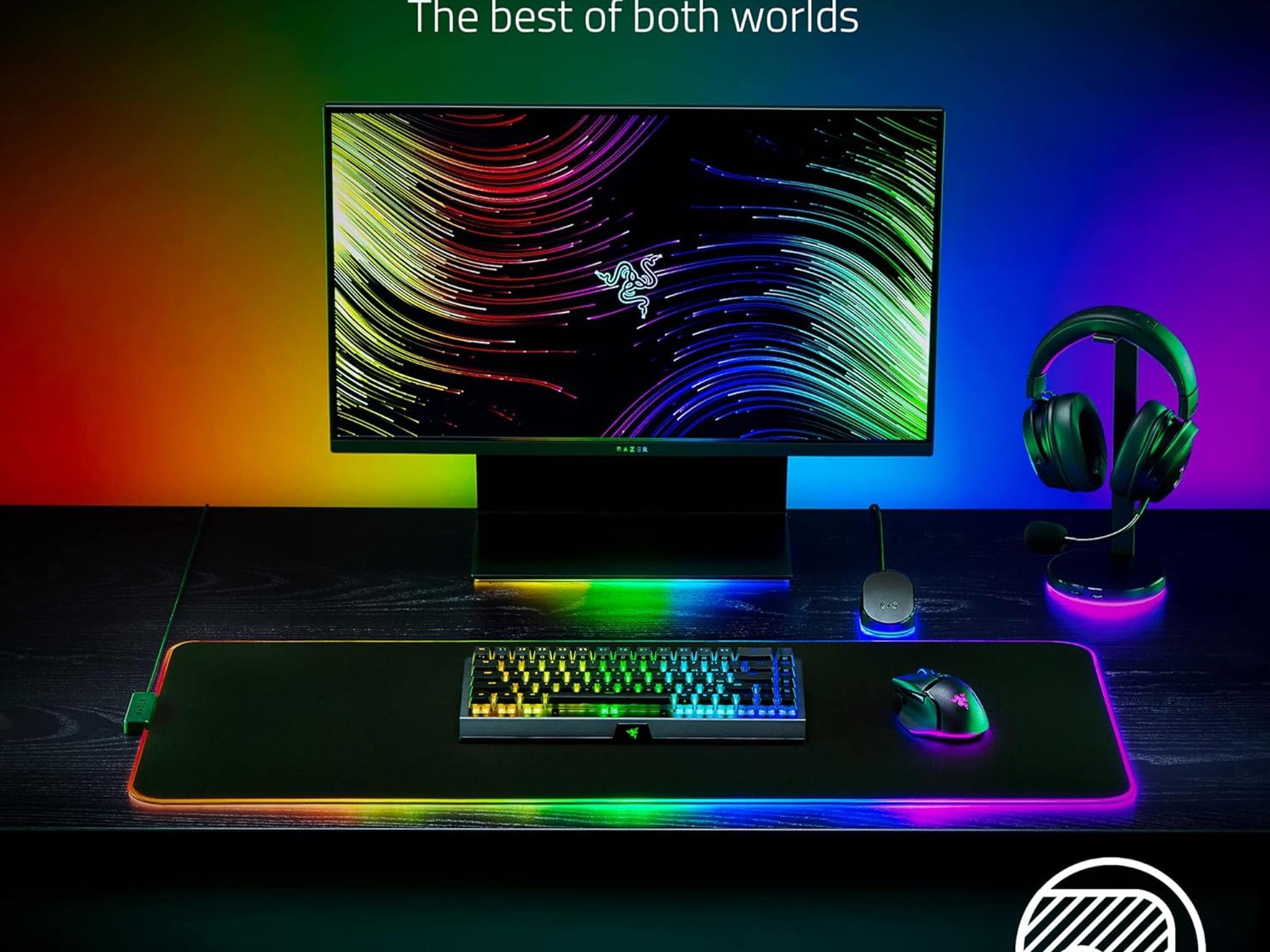 RAZER Gaming RGB Gaming Keyboard & Mouse Mat XXLarge 16"x37"