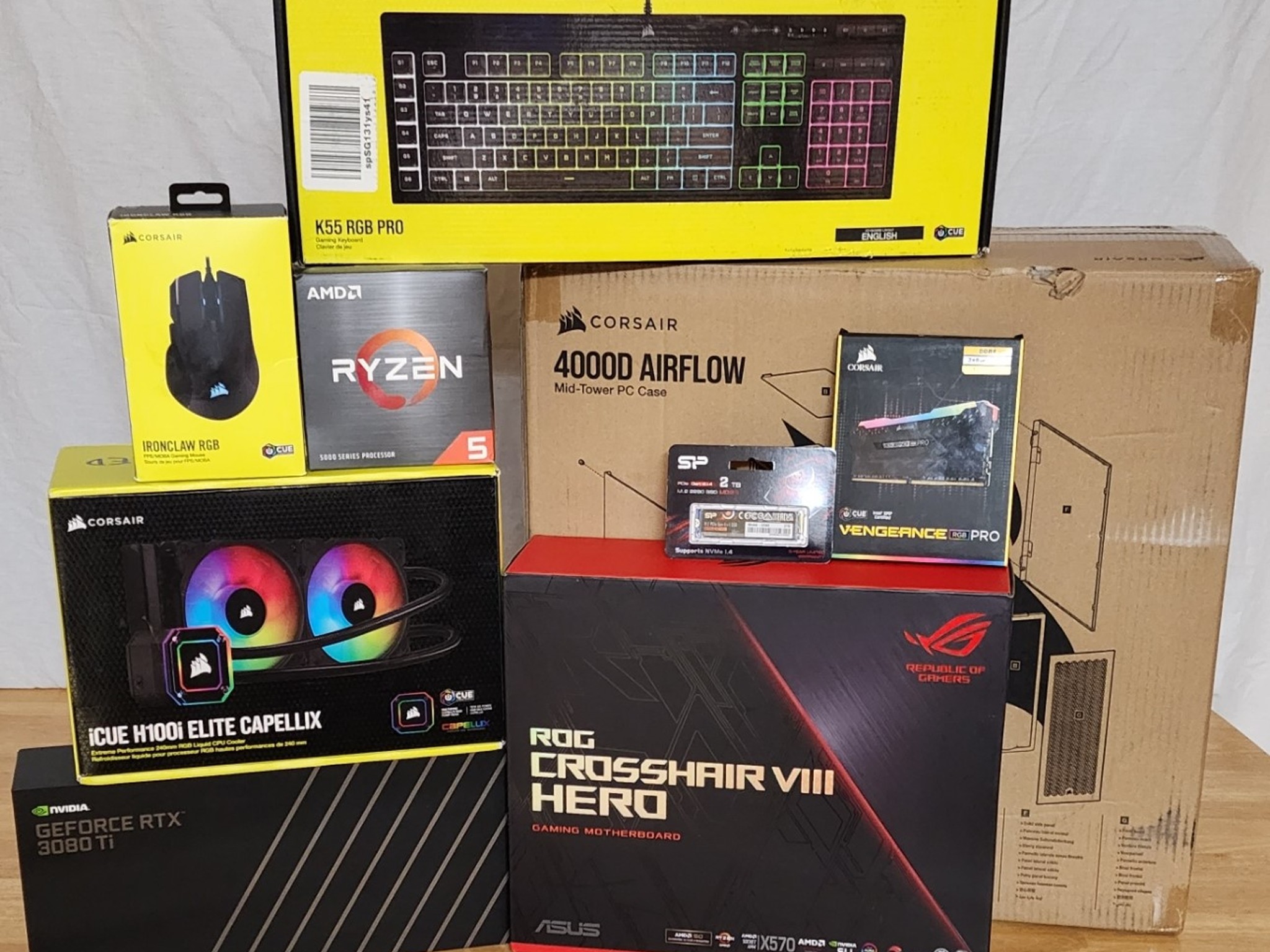 ALL Corsair Liquid Cooled Gaming Setup - READ DESCRIPTION!!!