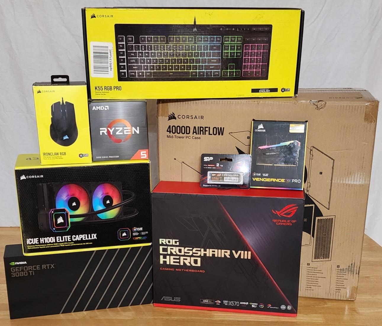 ALL Corsair Liquid Cooled Gaming Setup - READ DESCRIPTION!!!