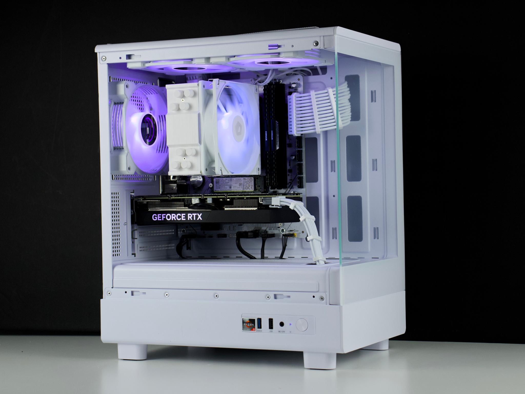 🧊❄️🧊 White Gaming PC – RTX 4060 TI, Ryzen 5 5600X, 32GB RAM, 1TB SSD - WiFi, BlueTooth 🧊❄️🧊