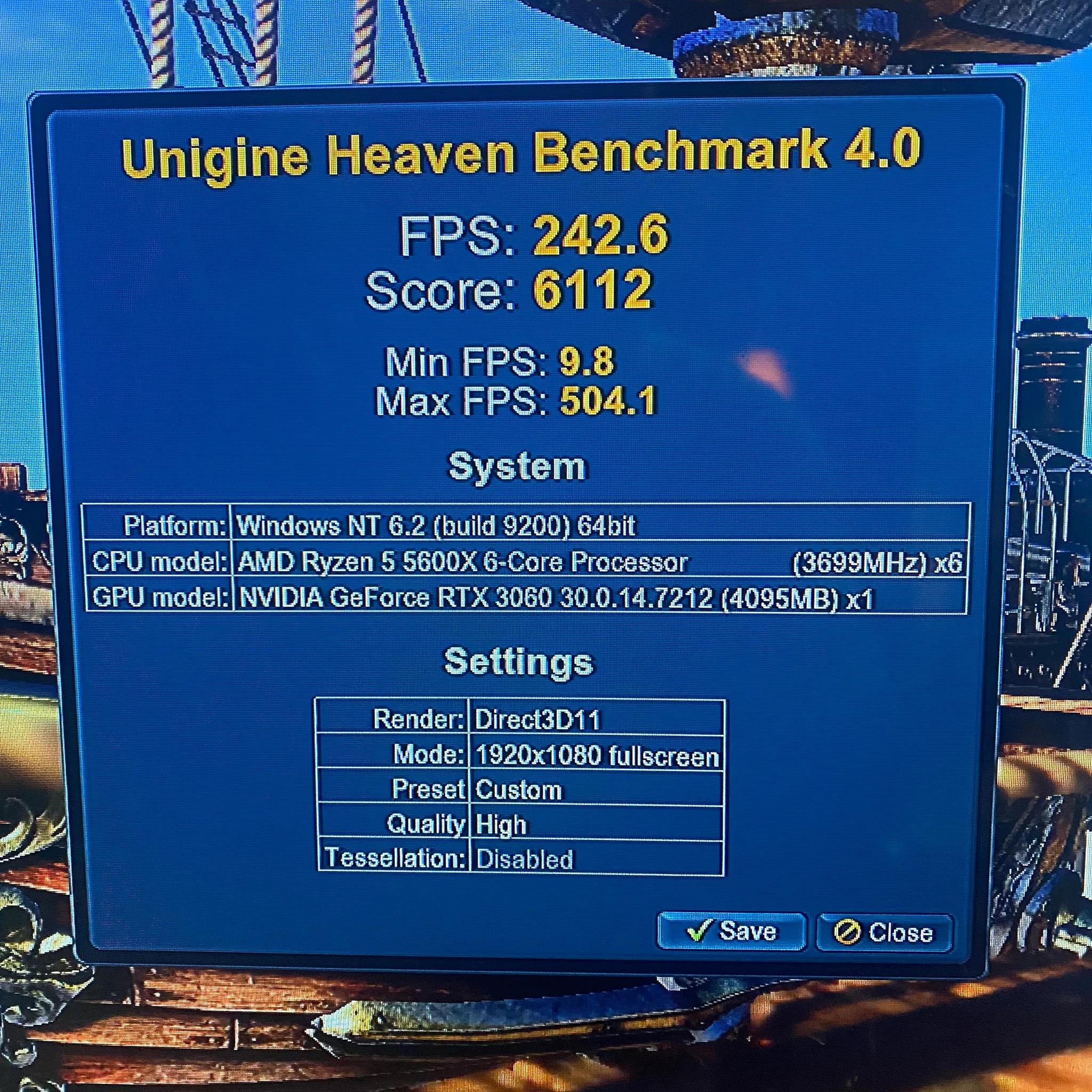 ryzen 5 5600x/geforce 306012gb