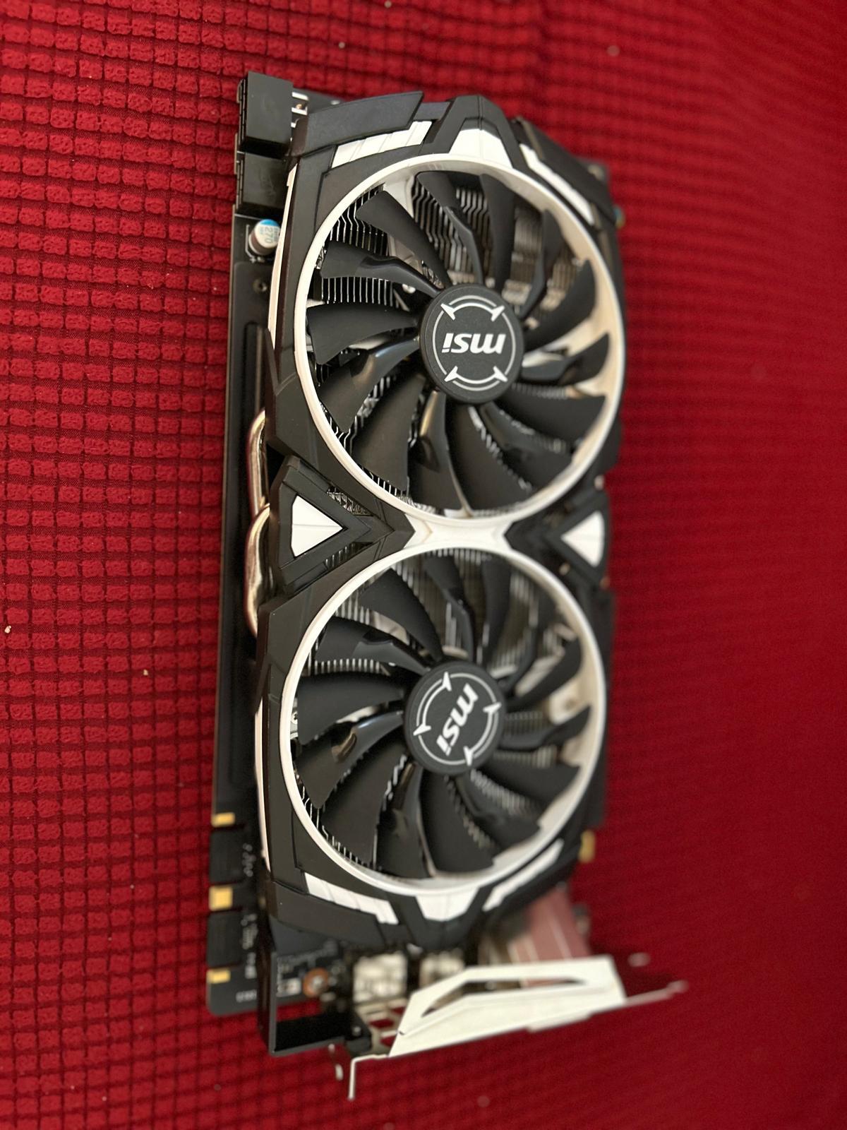 MSI GTX 1080 ARMOR 8G GeForce GDDR5X PCI Express 3.0 x16 HDCP Ready SLI Support ATX Video Card