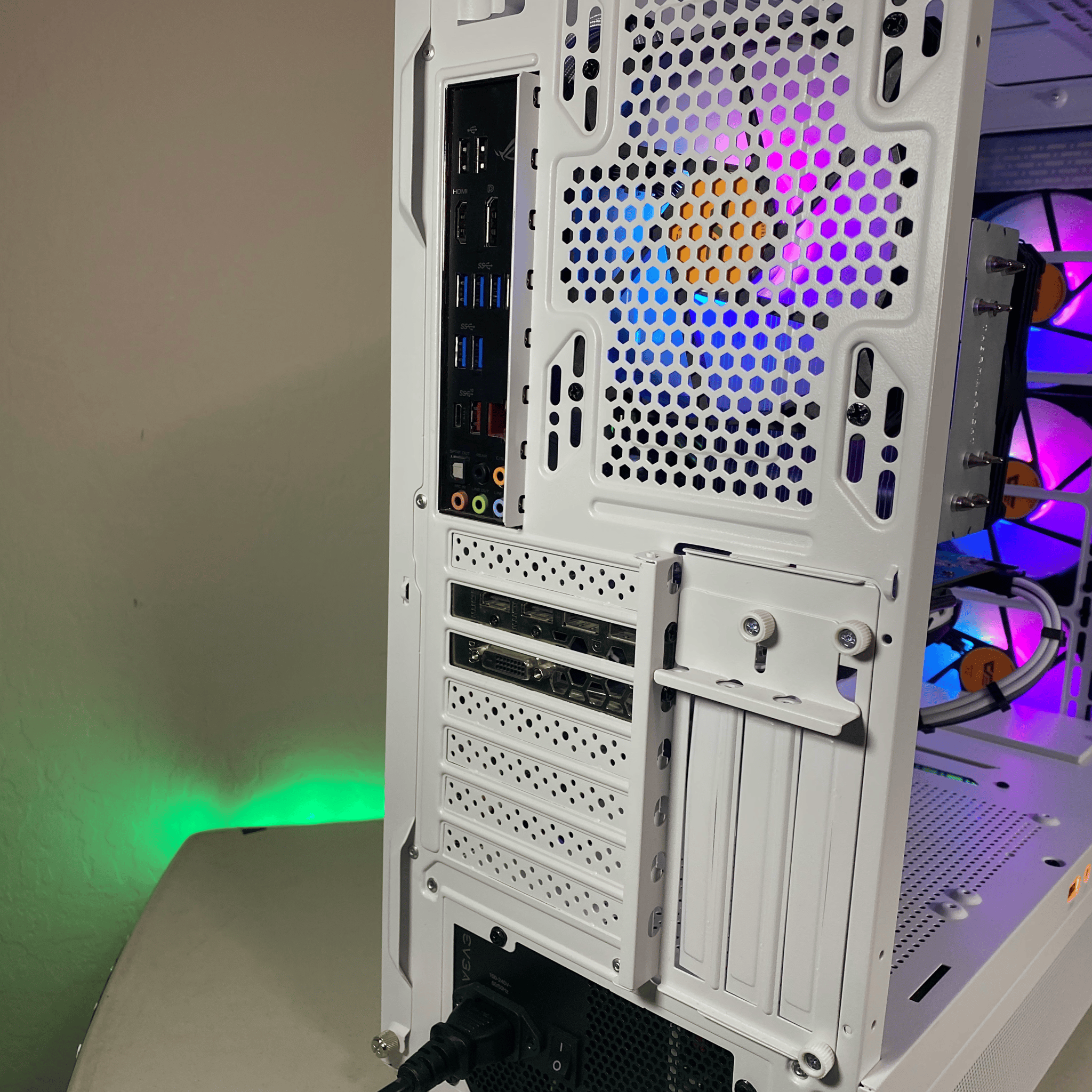 Custom Built White Ryzen 5 RX 580 RGB Gaming PC Computer