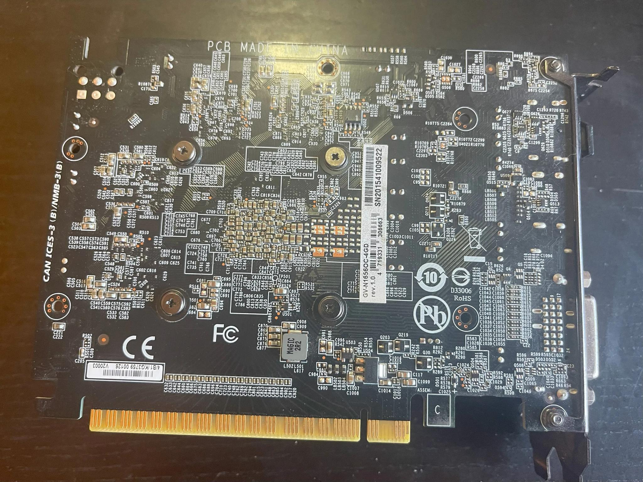 Gigabyte GeForce GTX 1650 D6 OC 4G