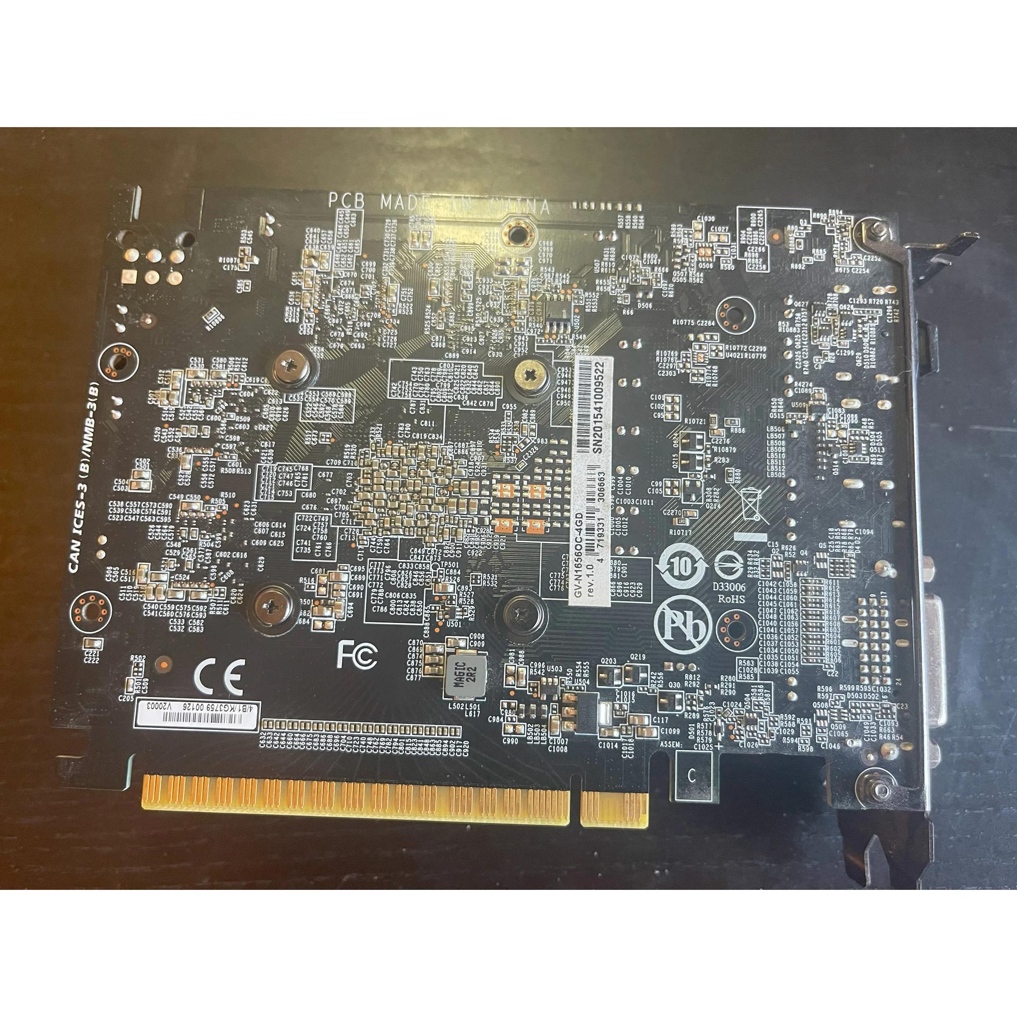 Gigabyte GeForce GTX 1650 D6 OC 4G