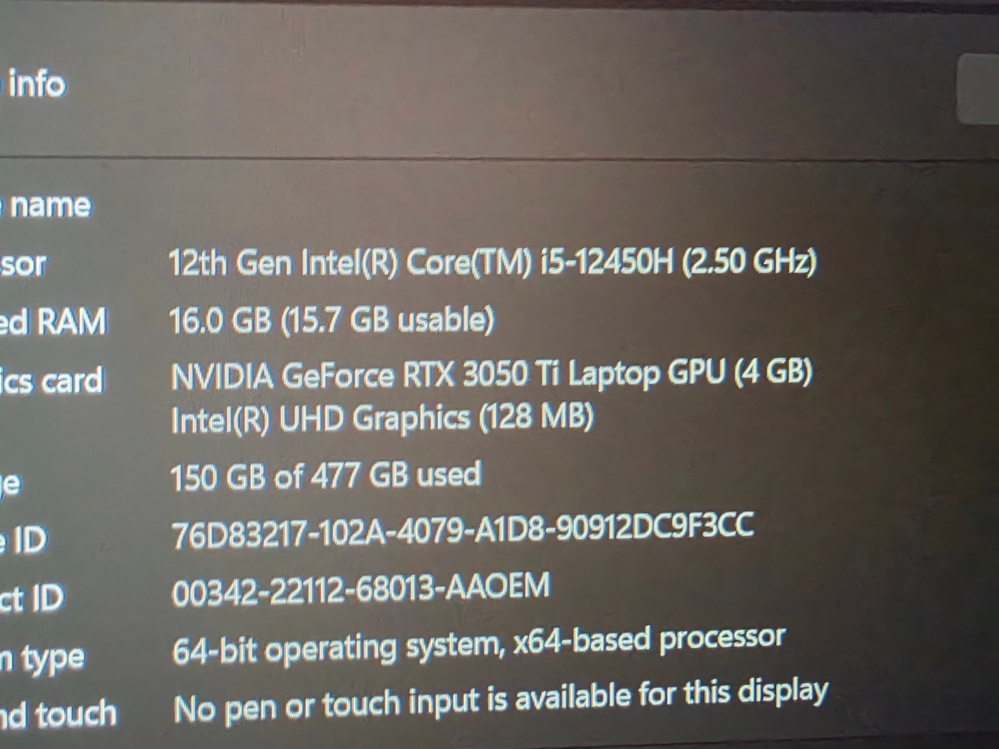 Acer Nitro 5 Gaming Laptop | RTX 3050 Ti | i5-12450H | 16GB RAM | 512GB SSD | 144Hz