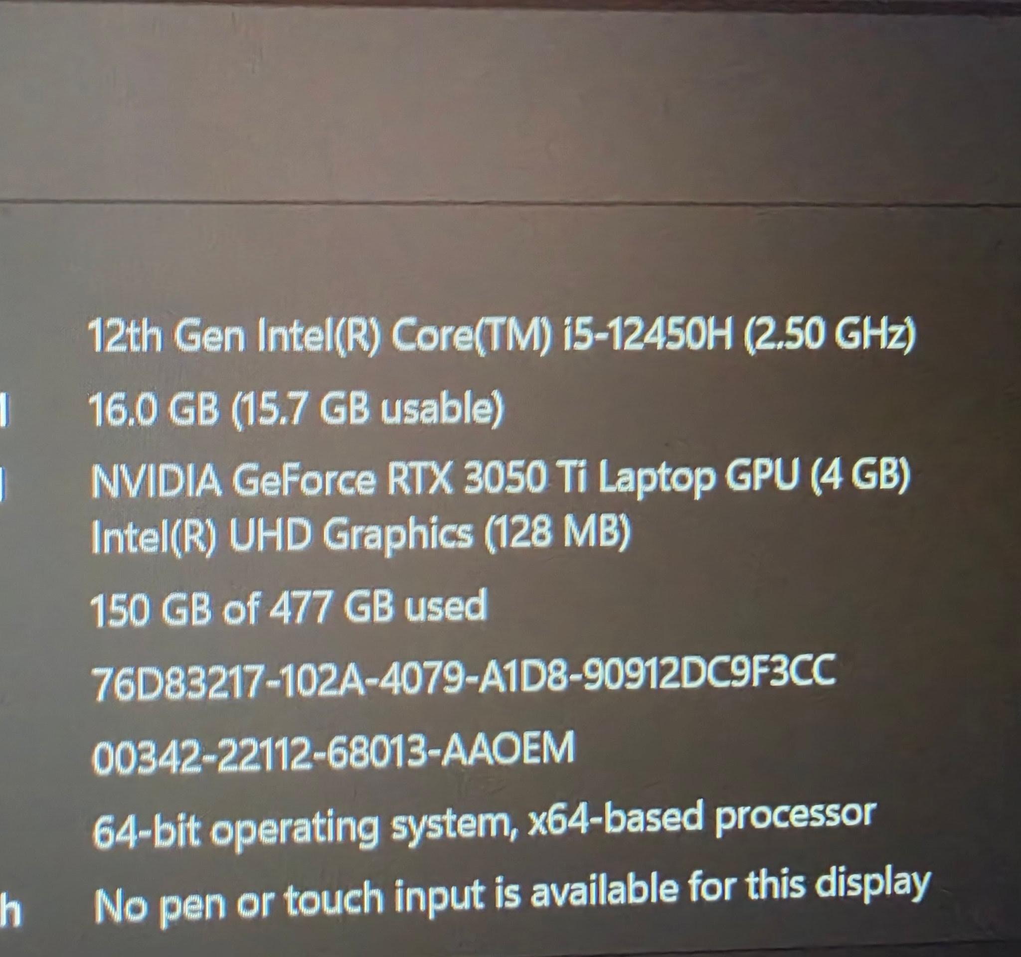 Acer Nitro 5 Gaming Laptop | RTX 3050 Ti | i5-12450H | 16GB RAM | 512GB SSD | 144Hz