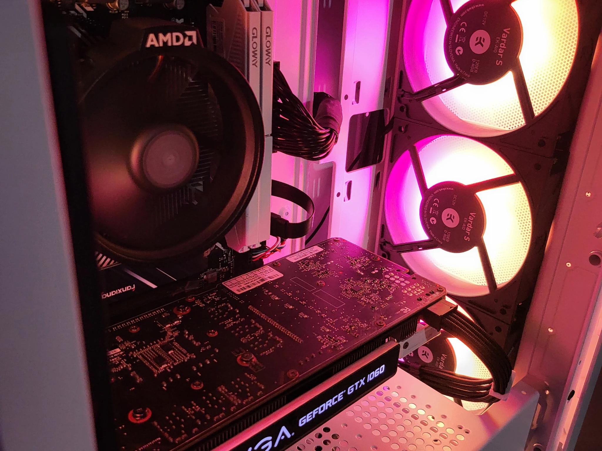 Black & White Gaming PC! Ryzen 5 | GTX 1060 6GB | 16GB | 512GB | Wi-Fi + BT